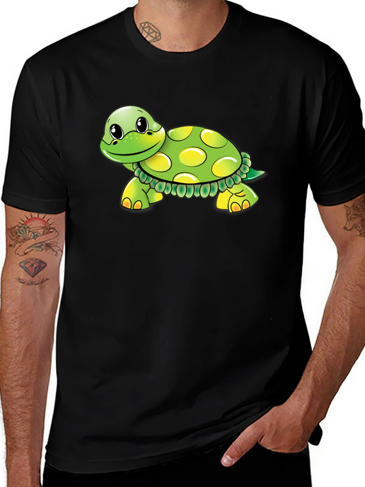 Turtle Graphic Tee - Soft Cotton Blend