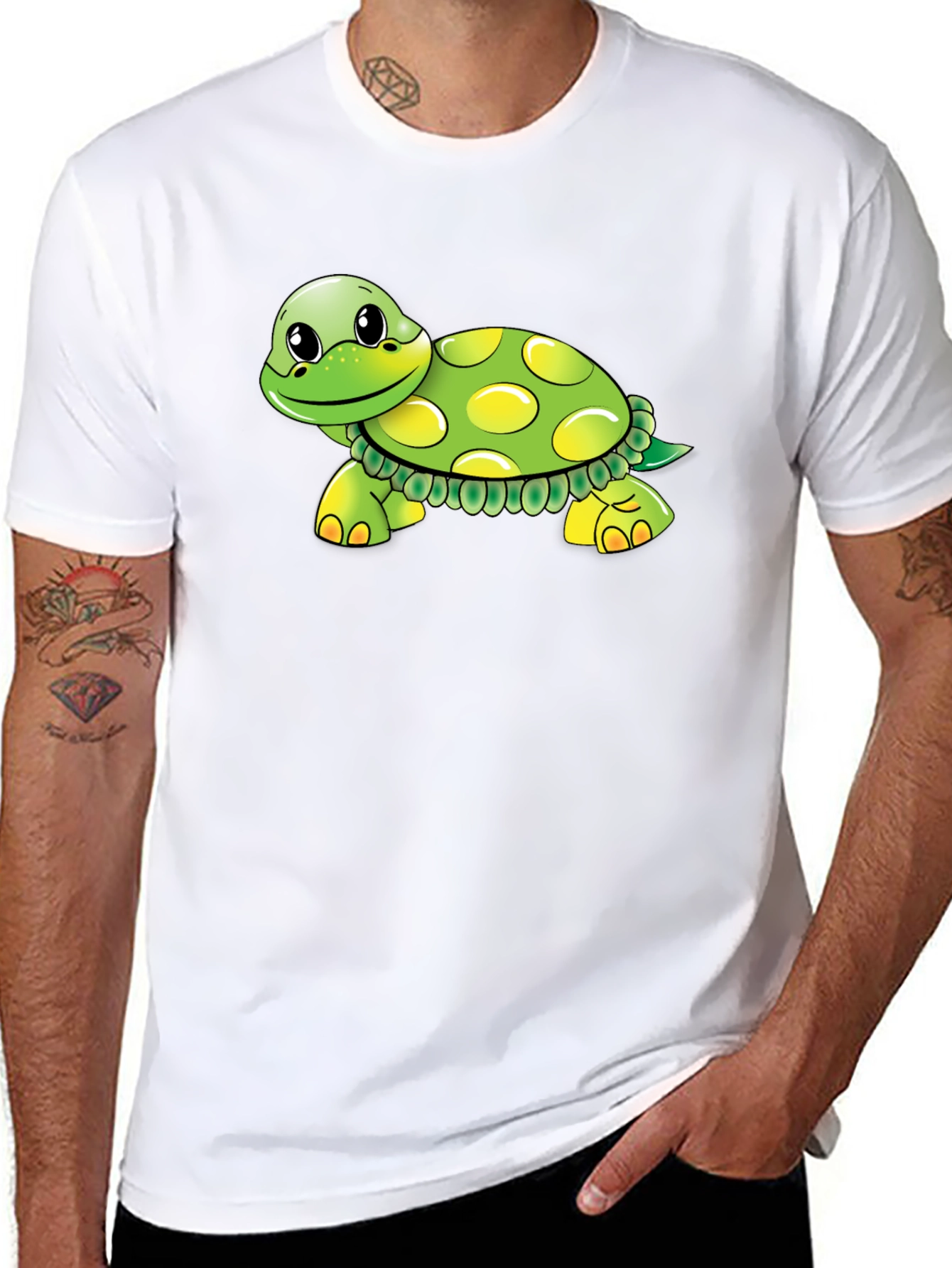 Turtle Graphic Tee - Soft Cotton Blend