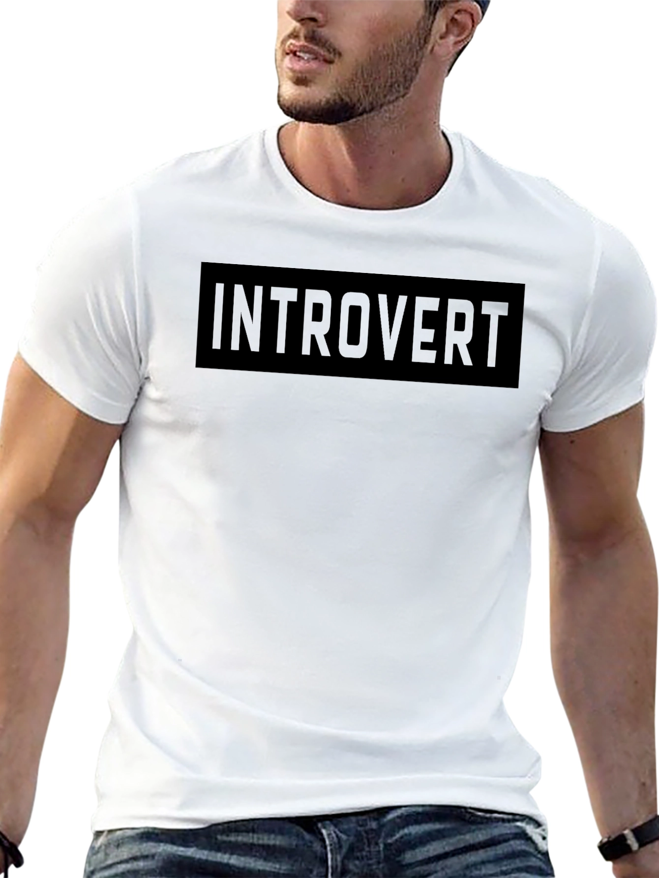 Introvert Graphic Tee - Soft Cotton Blend