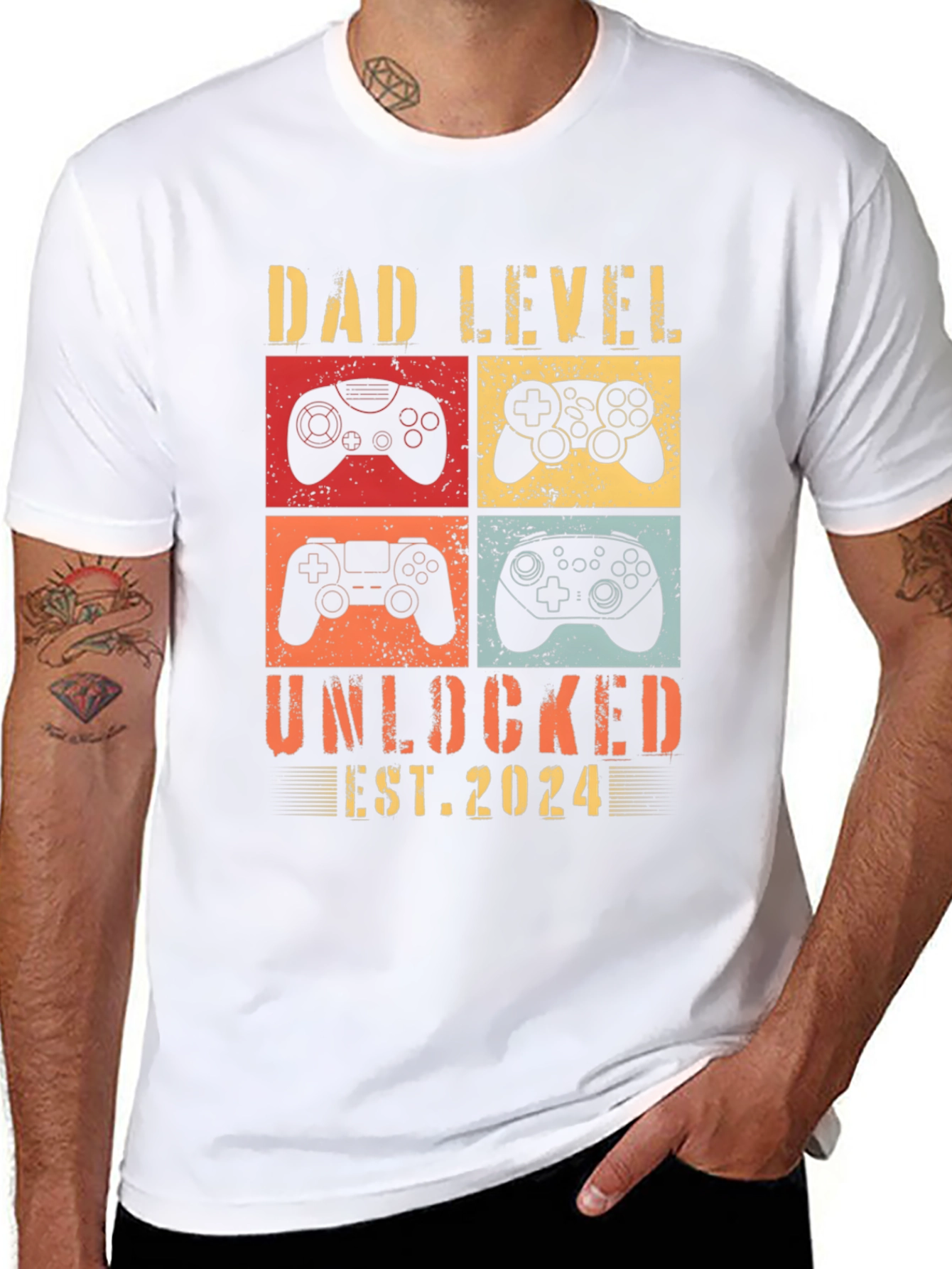 Dad Level Unlocked 2024 T-Shirt