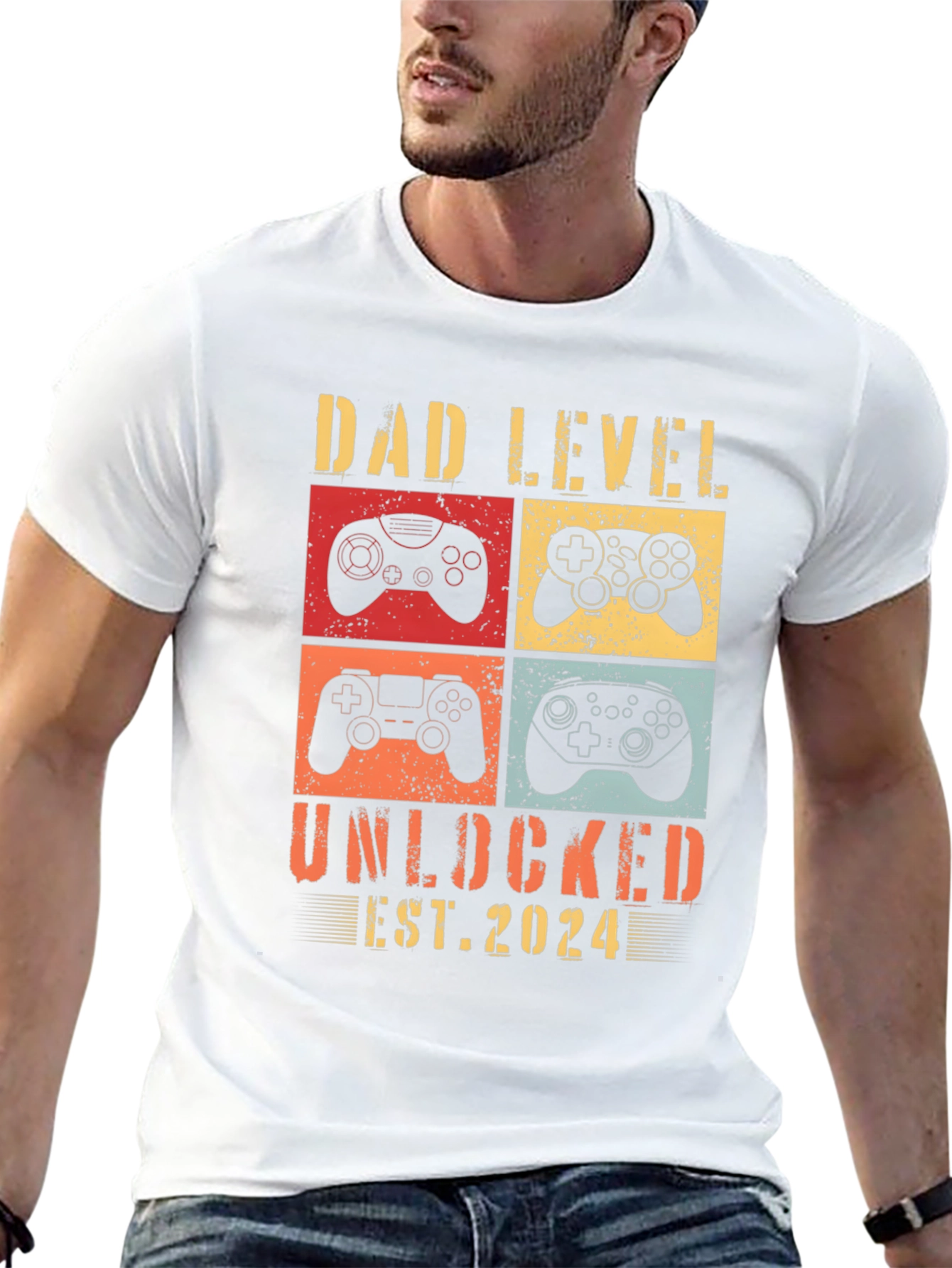 Dad Level Unlocked 2024 T-Shirt
