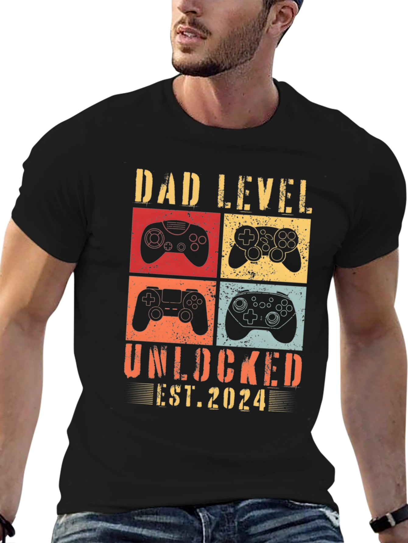 Dad Level Unlocked 2024 T-Shirt