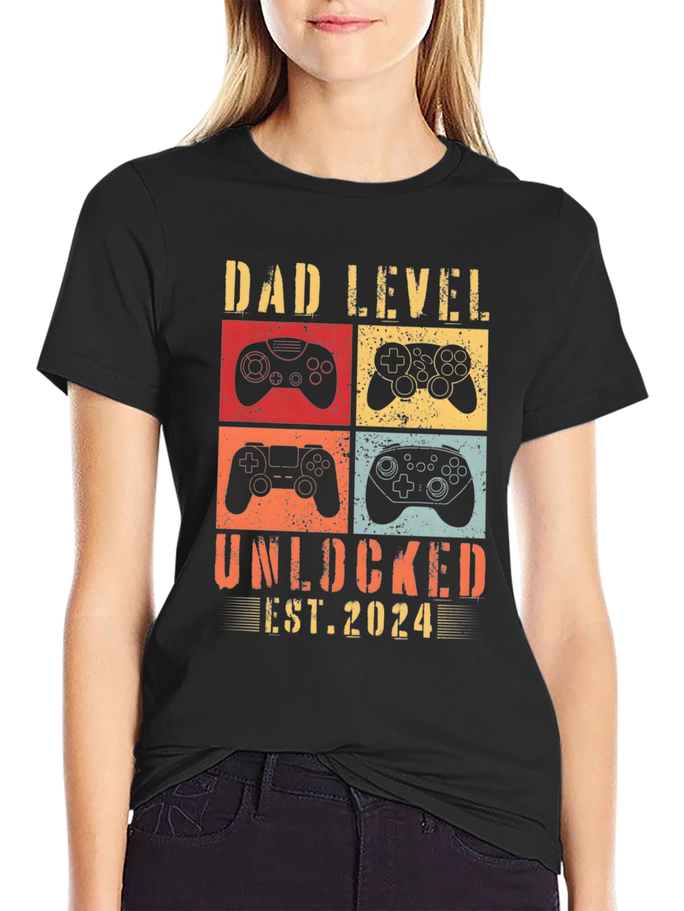 Dad Level Unlocked 2024 T-Shirt