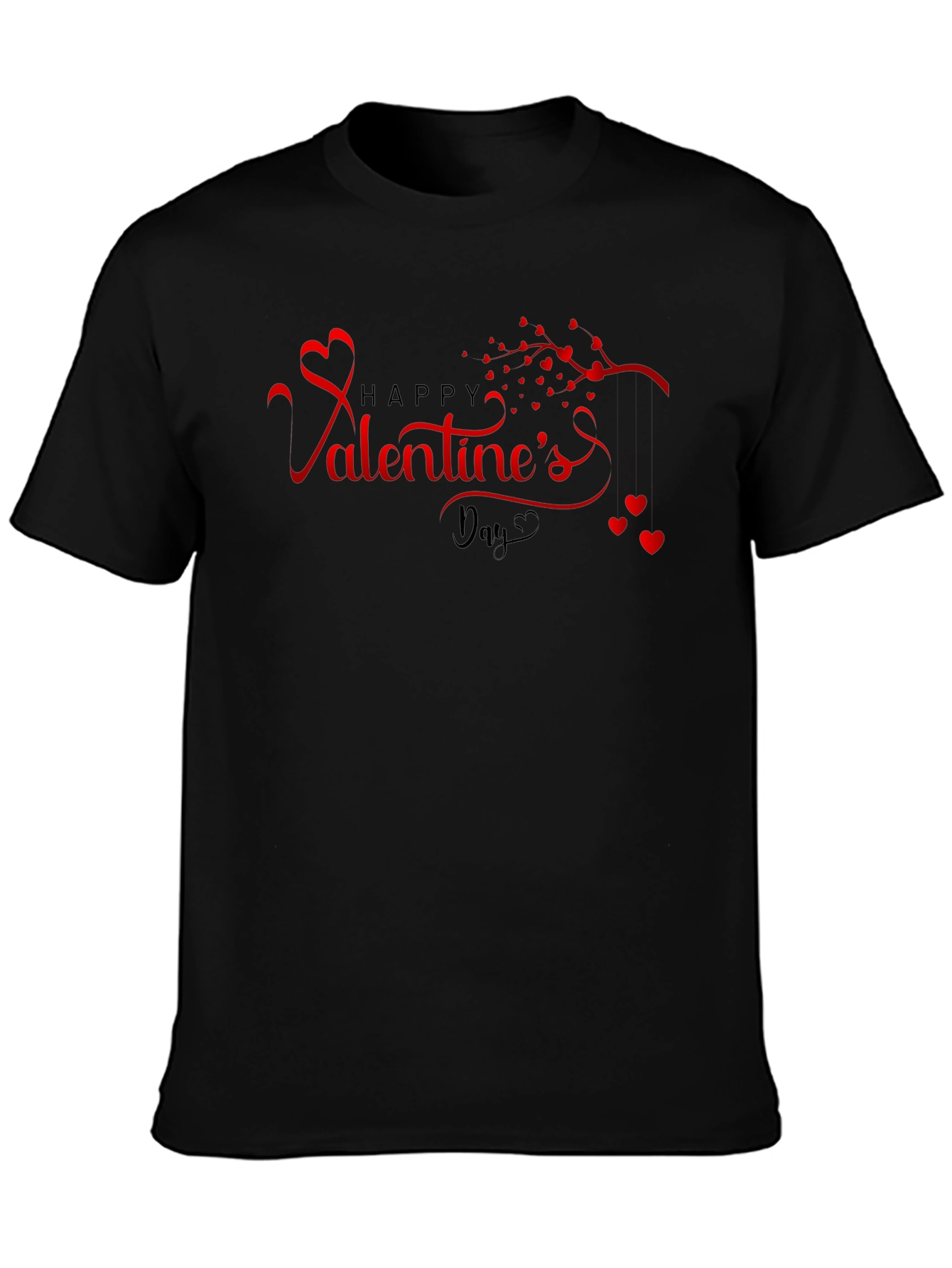 Valentines Day Black T-Shirt