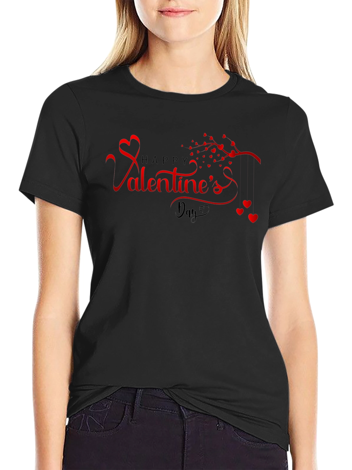 Valentines Day Black T-Shirt