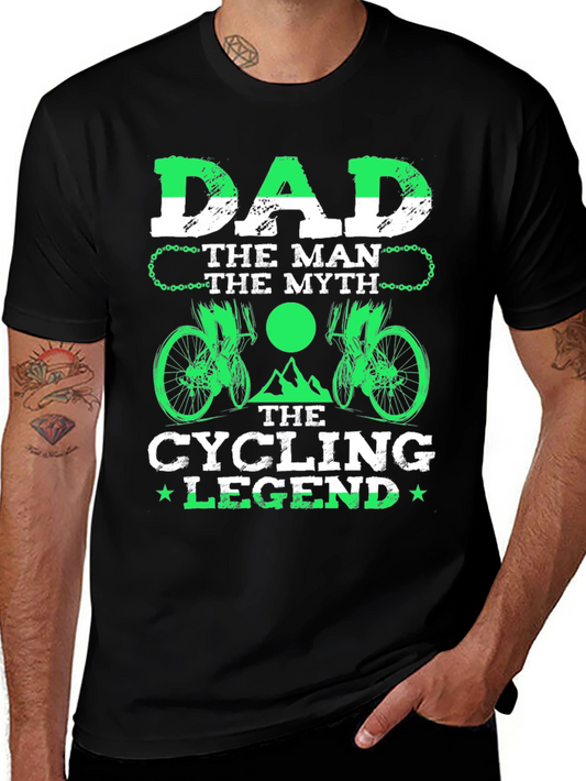 Dad Cycling Legend T-Shirt - Mens Graphic Tee