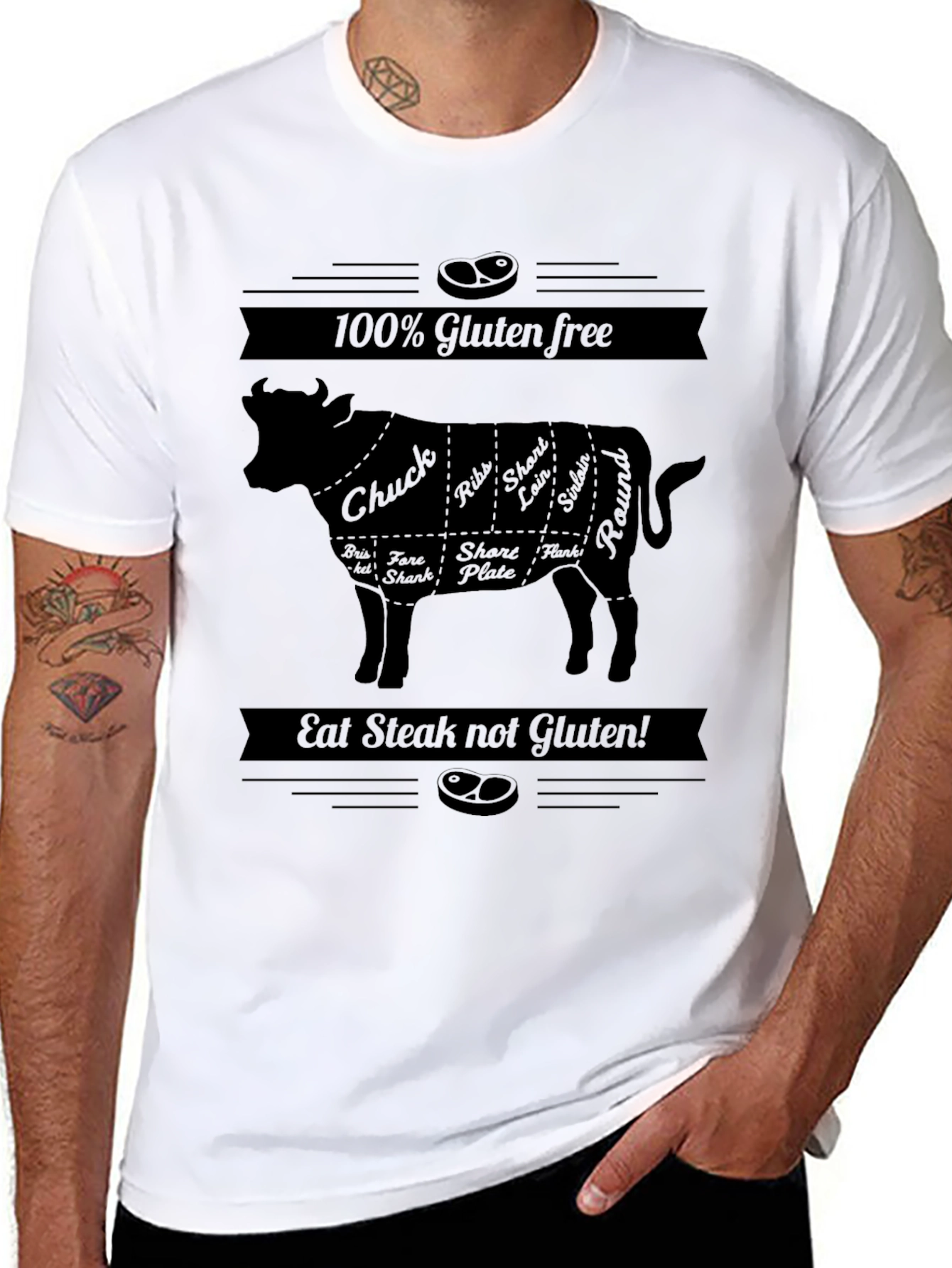 Gluten-Free Steak Lovers T-Shirt