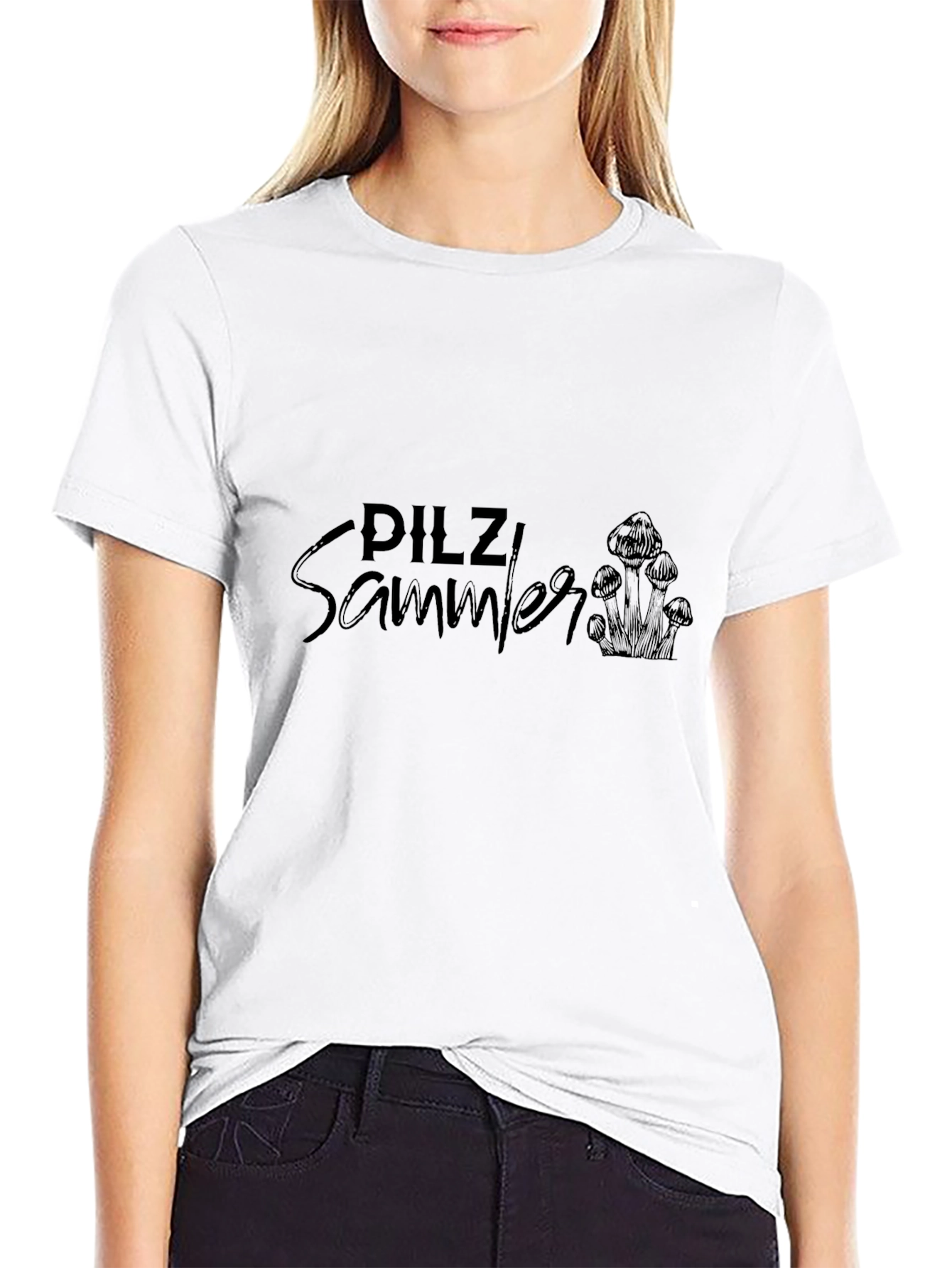 Pilz Sammler Black Graphic Tee