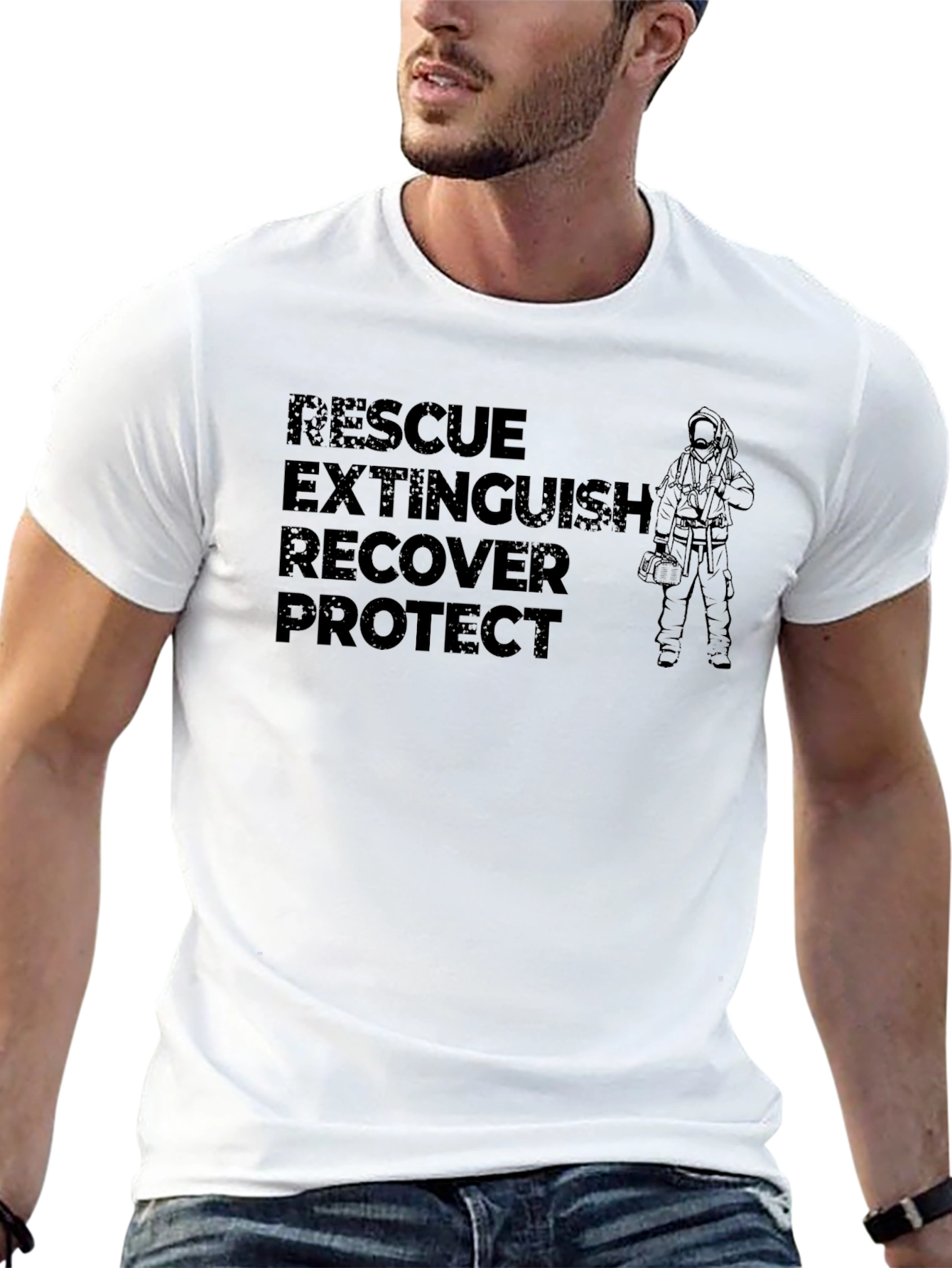 Firefighter Rescue Extinguish T-Shirt