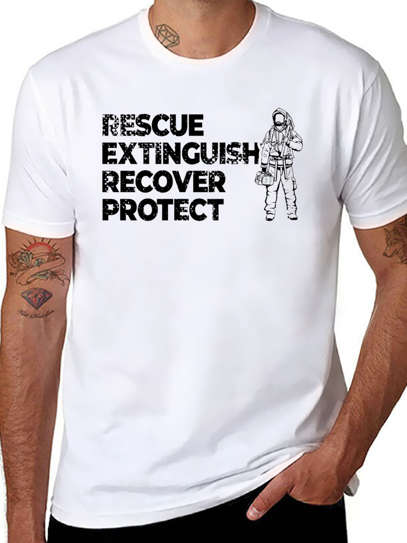 Firefighter Rescue Extinguish T-Shirt