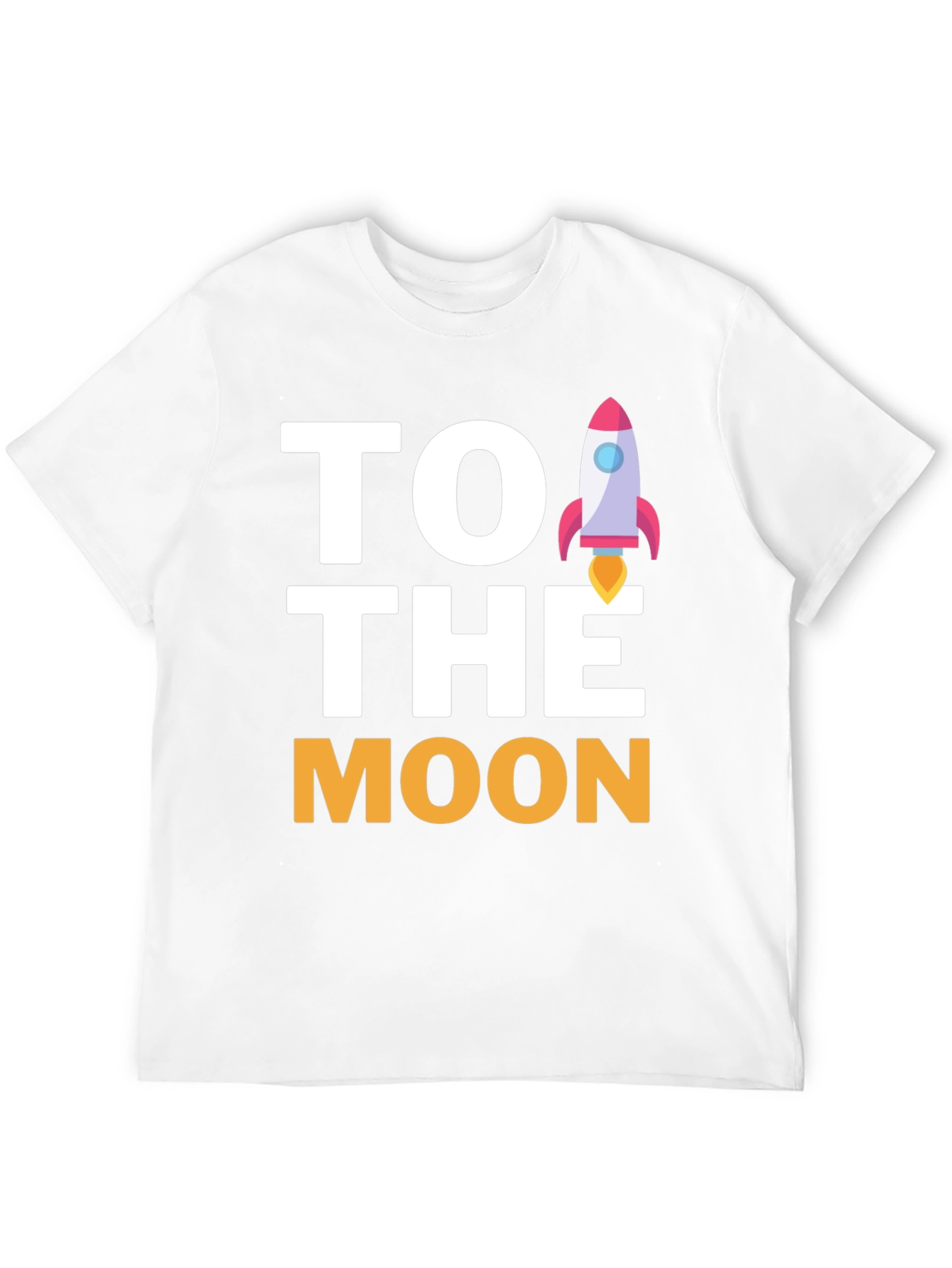 To The Moon Rocket Graphic Tee - Black