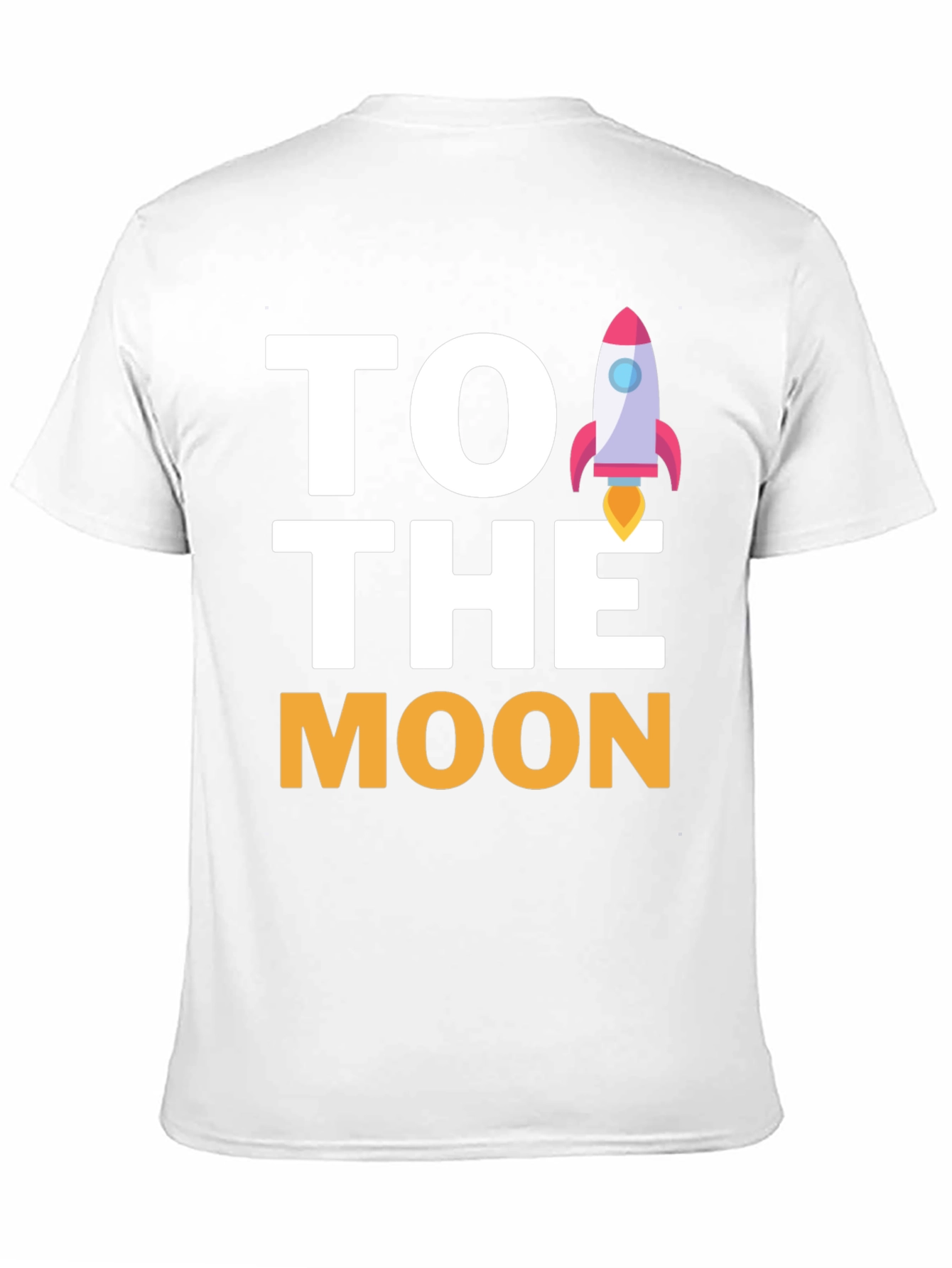 To The Moon Rocket Graphic Tee - Black