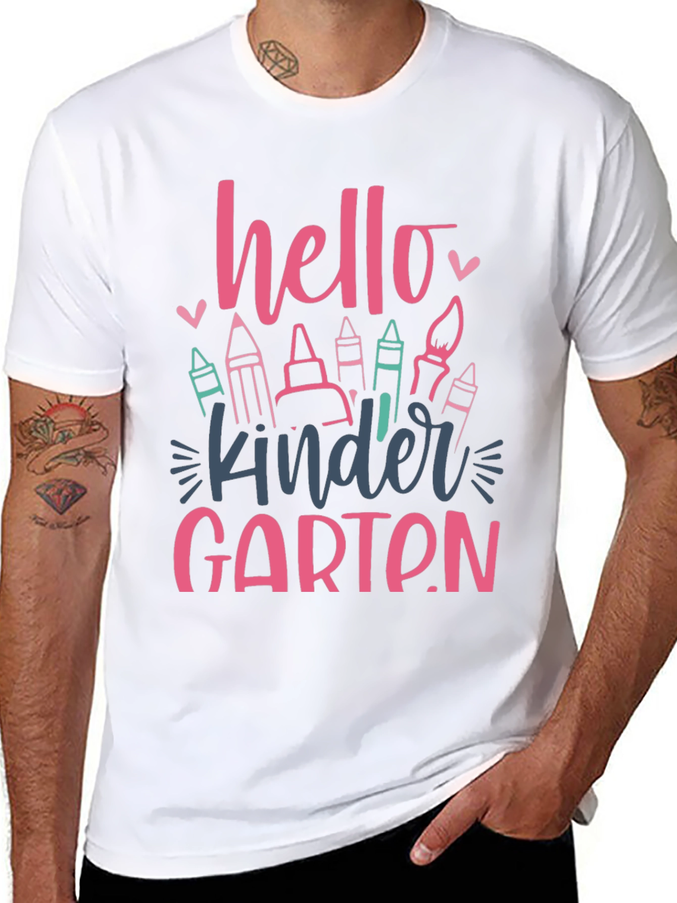 Hello Kindergarten Graphic Tee - Back to School