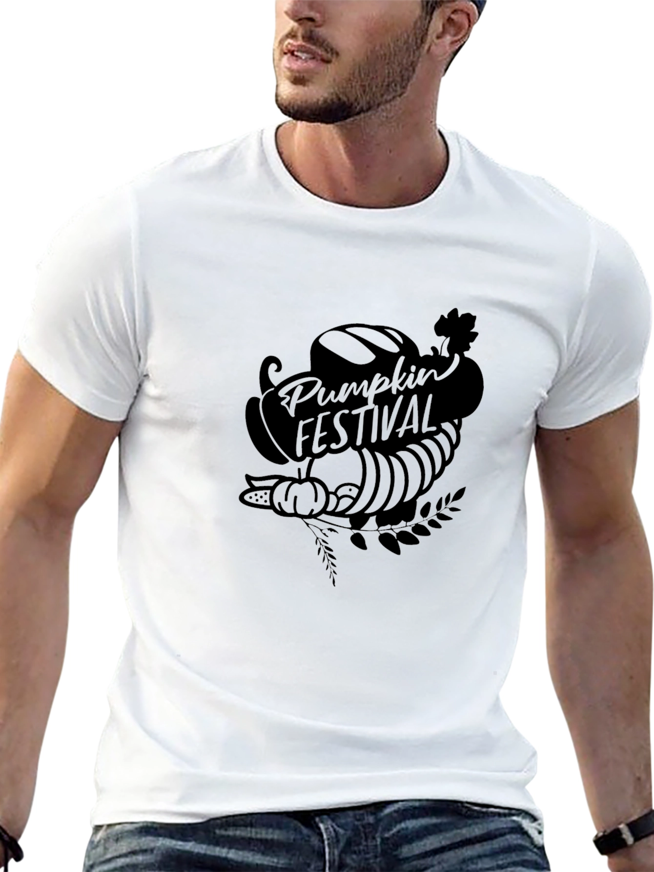 Pumpkin Festival Black Graphic Tee