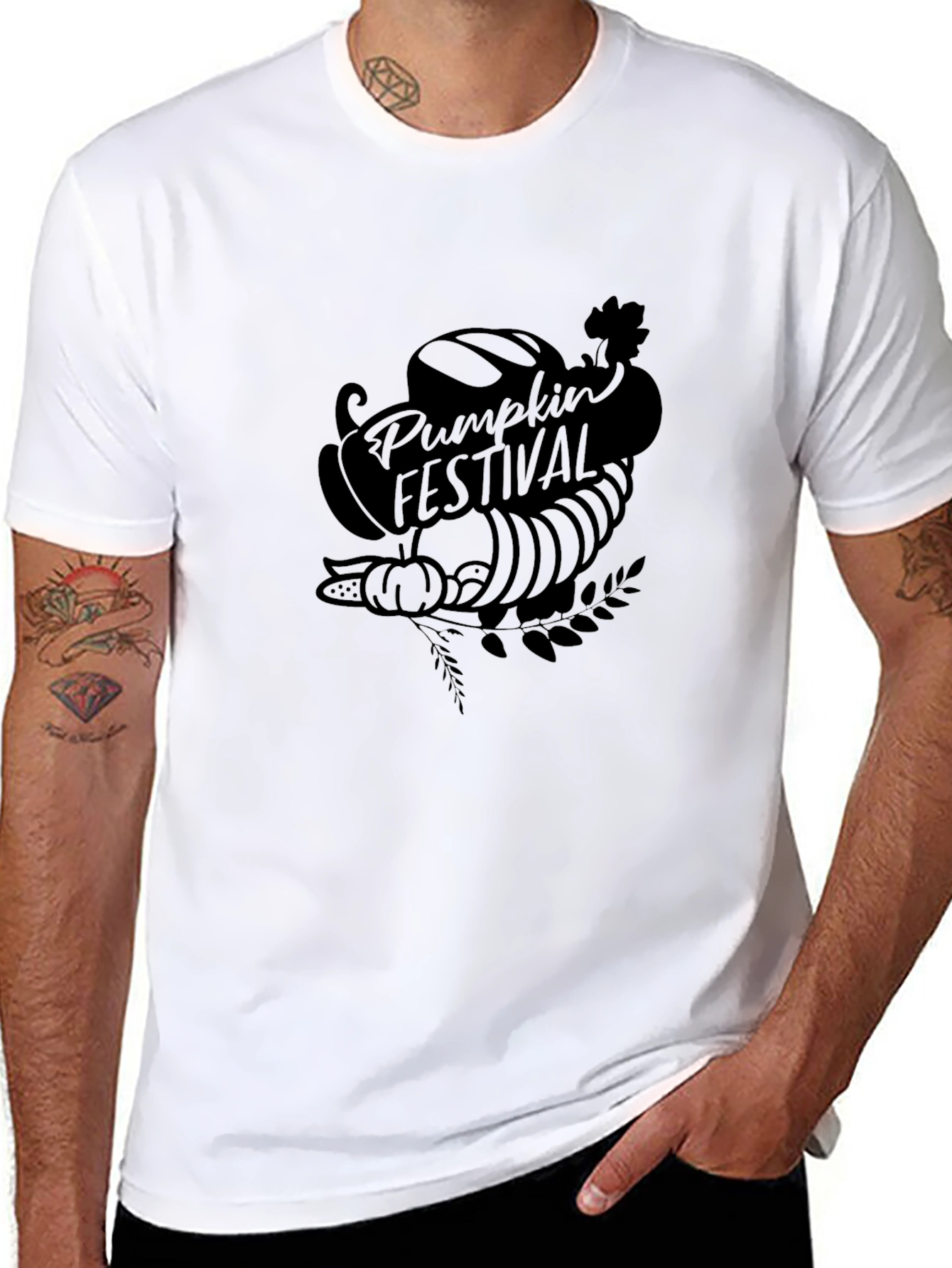 Pumpkin Festival Black Graphic Tee