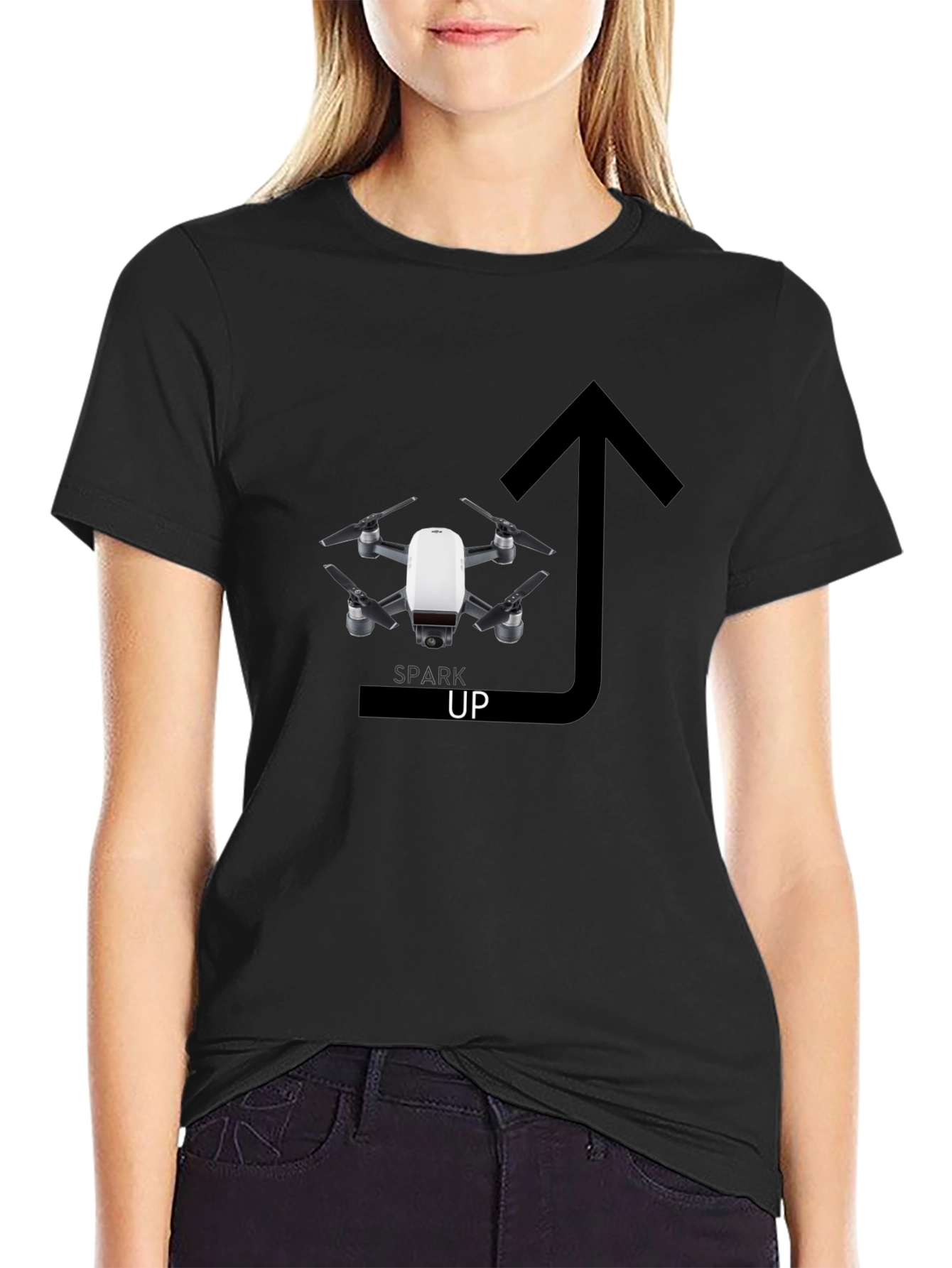 Spark Up Drone T-Shirt - Stylish Graphic Tee