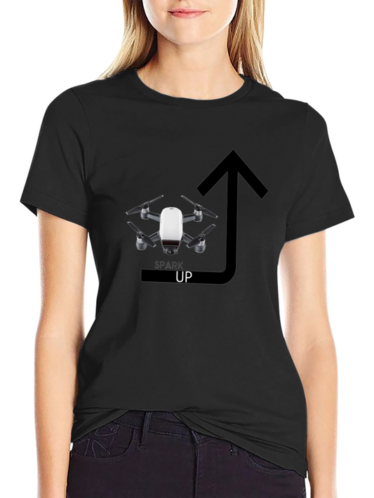 Spark Up Drone T-Shirt - Stylish Graphic Tee