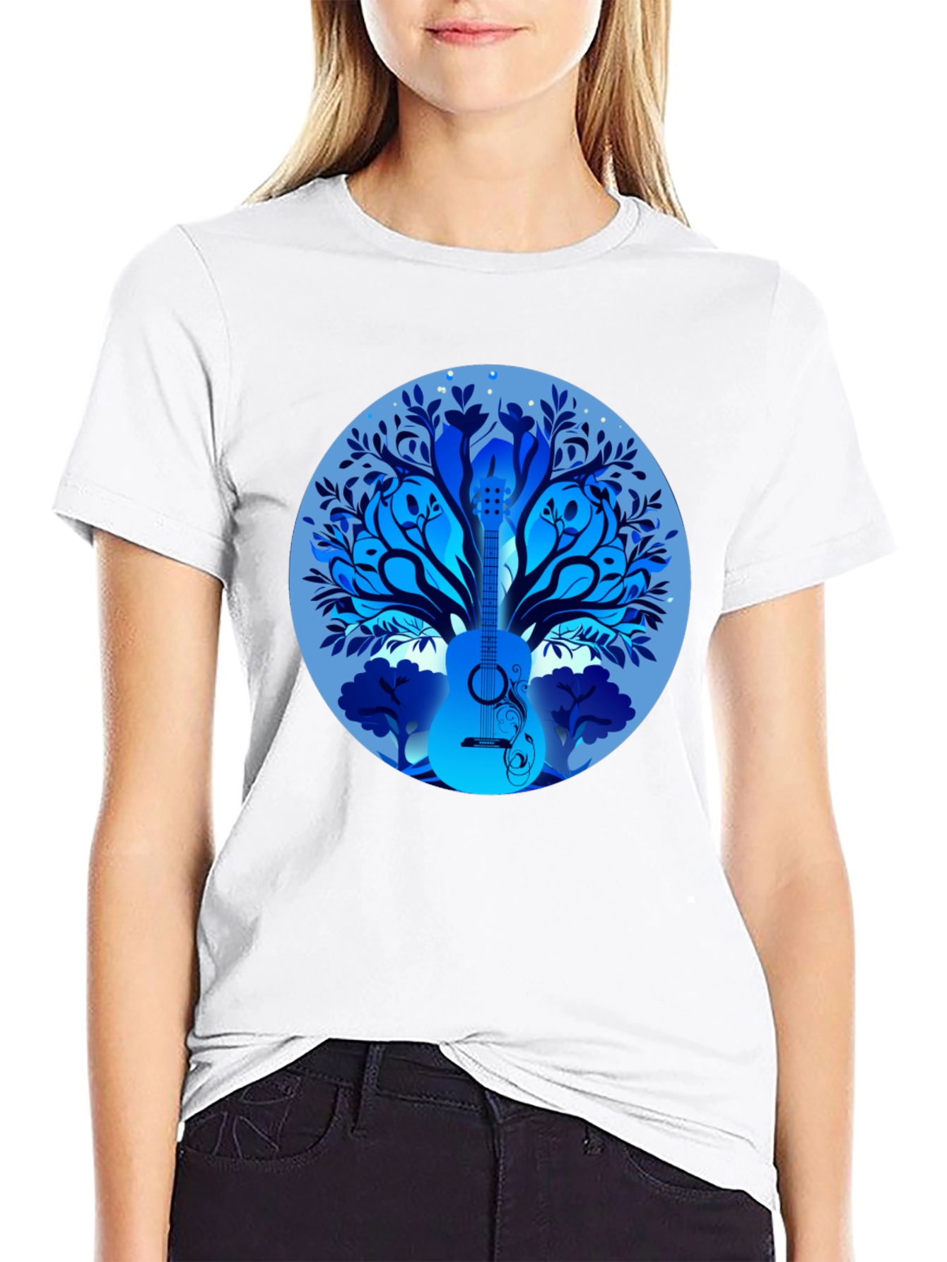 Guitar Tree T-Shirt - Music Lover Tee