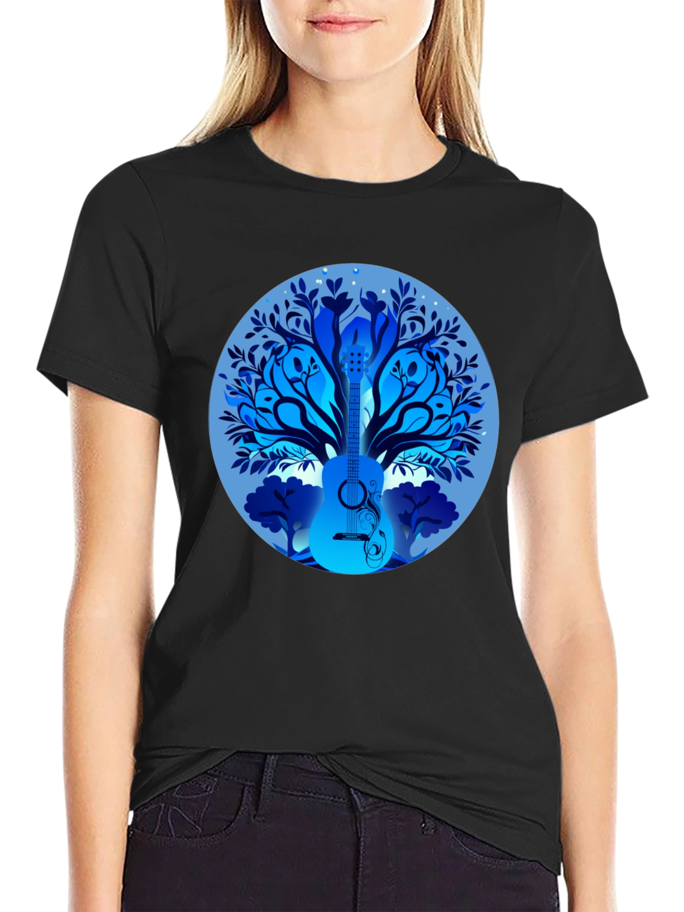 Guitar Tree T-Shirt - Music Lover Tee