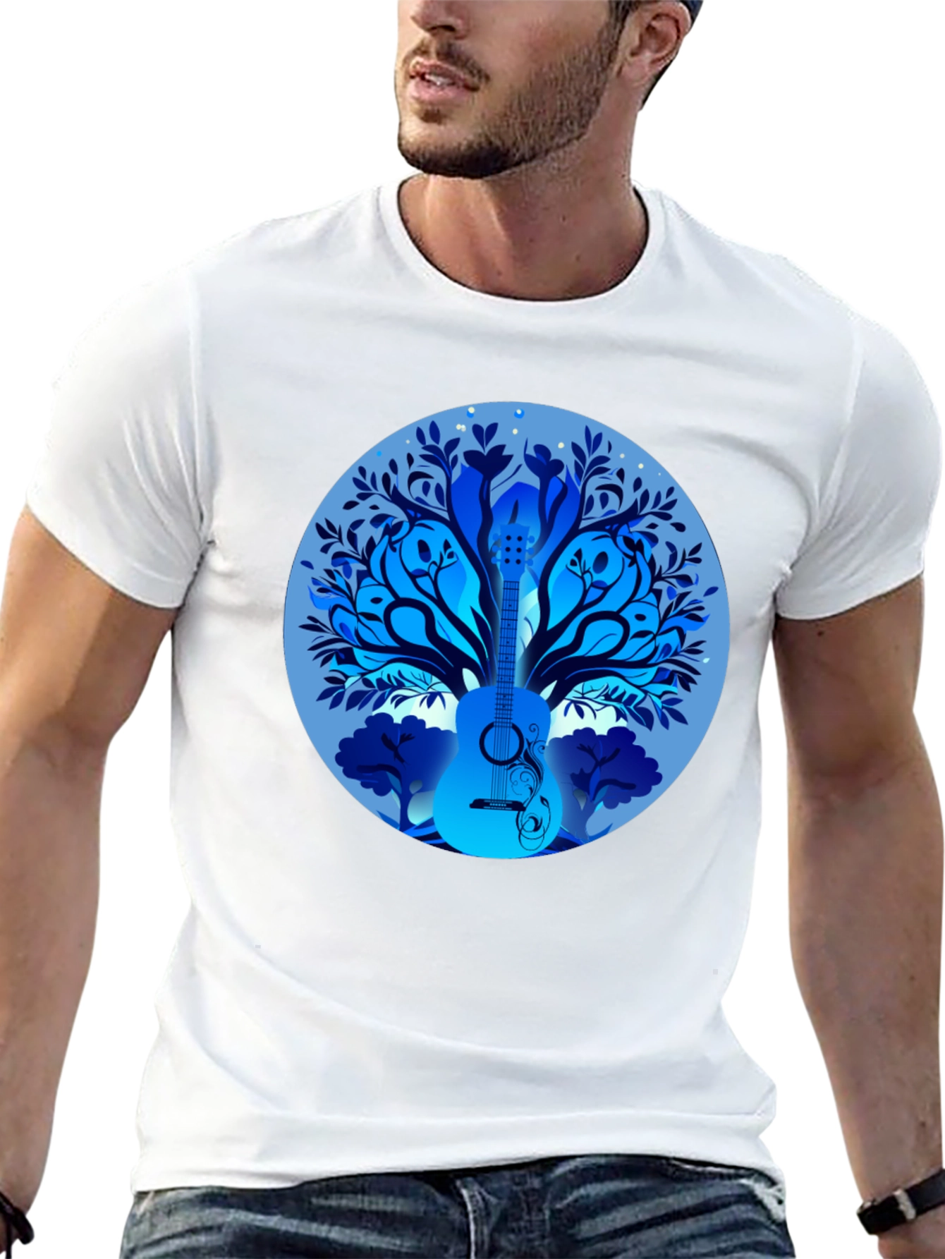 Guitar Tree T-Shirt - Music Lover Tee