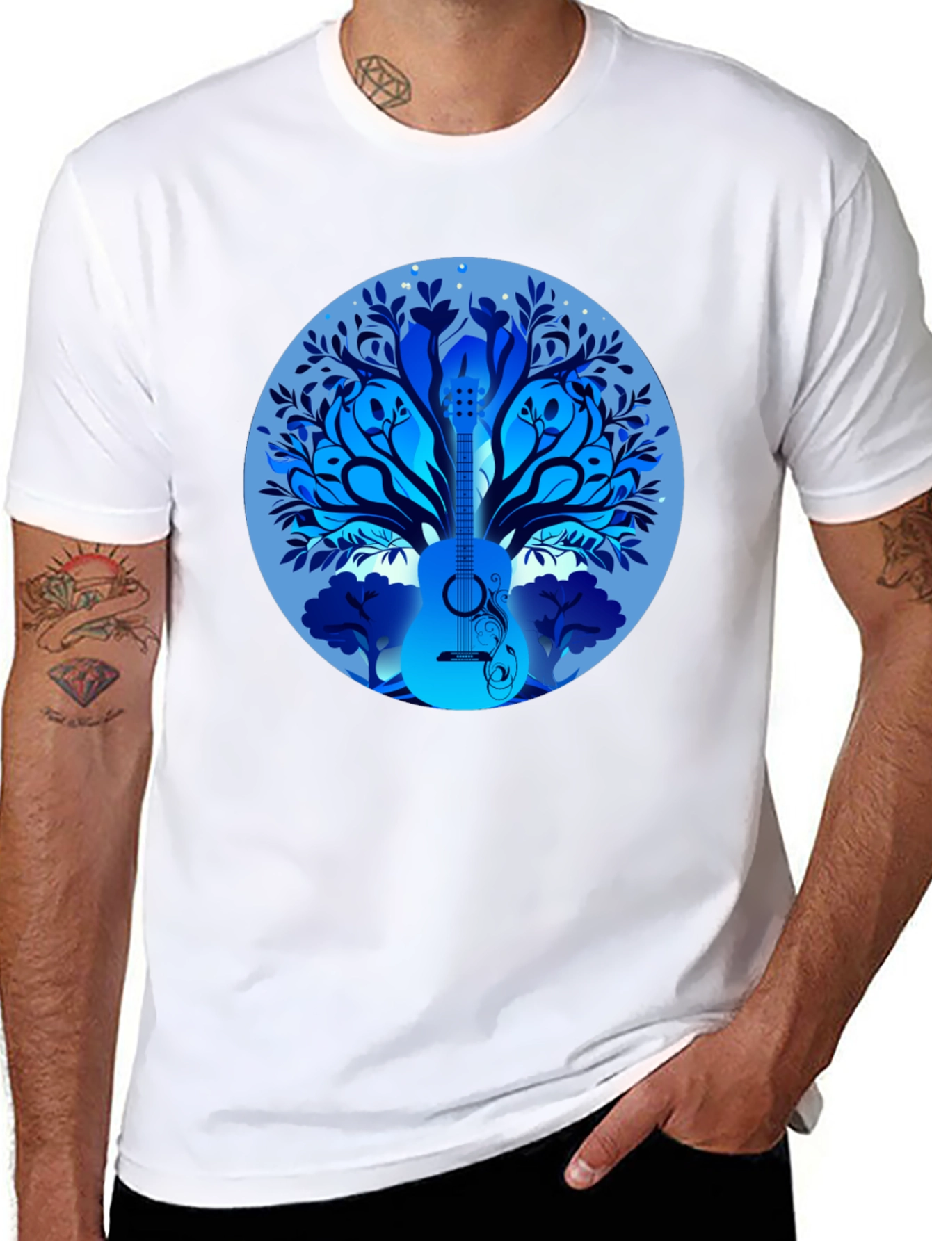 Guitar Tree T-Shirt - Music Lover Tee