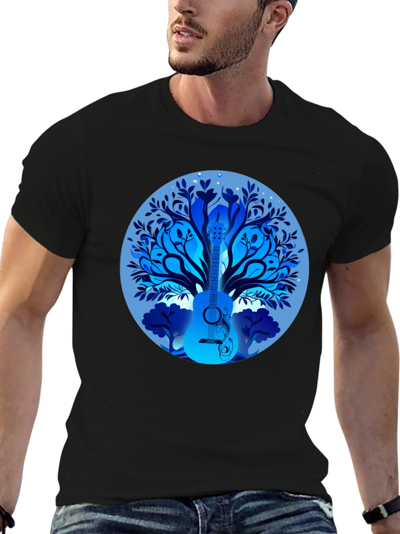Guitar Tree T-Shirt - Music Lover Tee