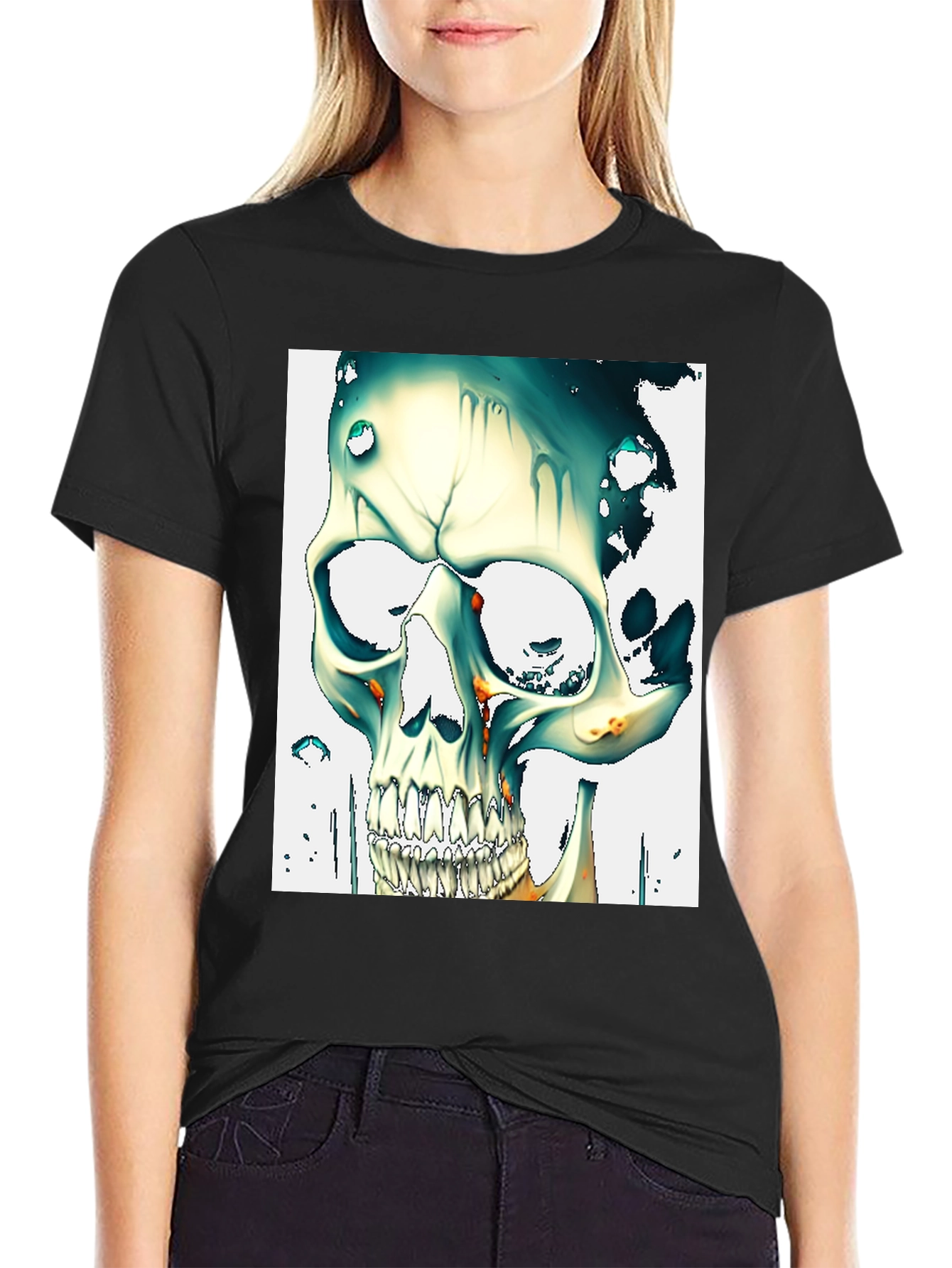 Skull Graphic Tee - Unique Artistic Design