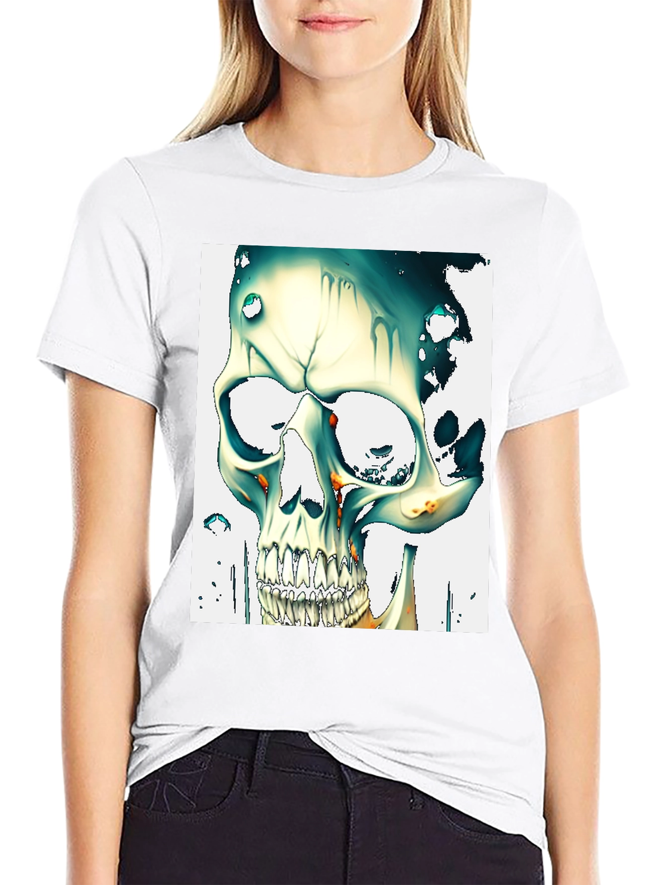 Skull Graphic Tee - Unique Artistic Design