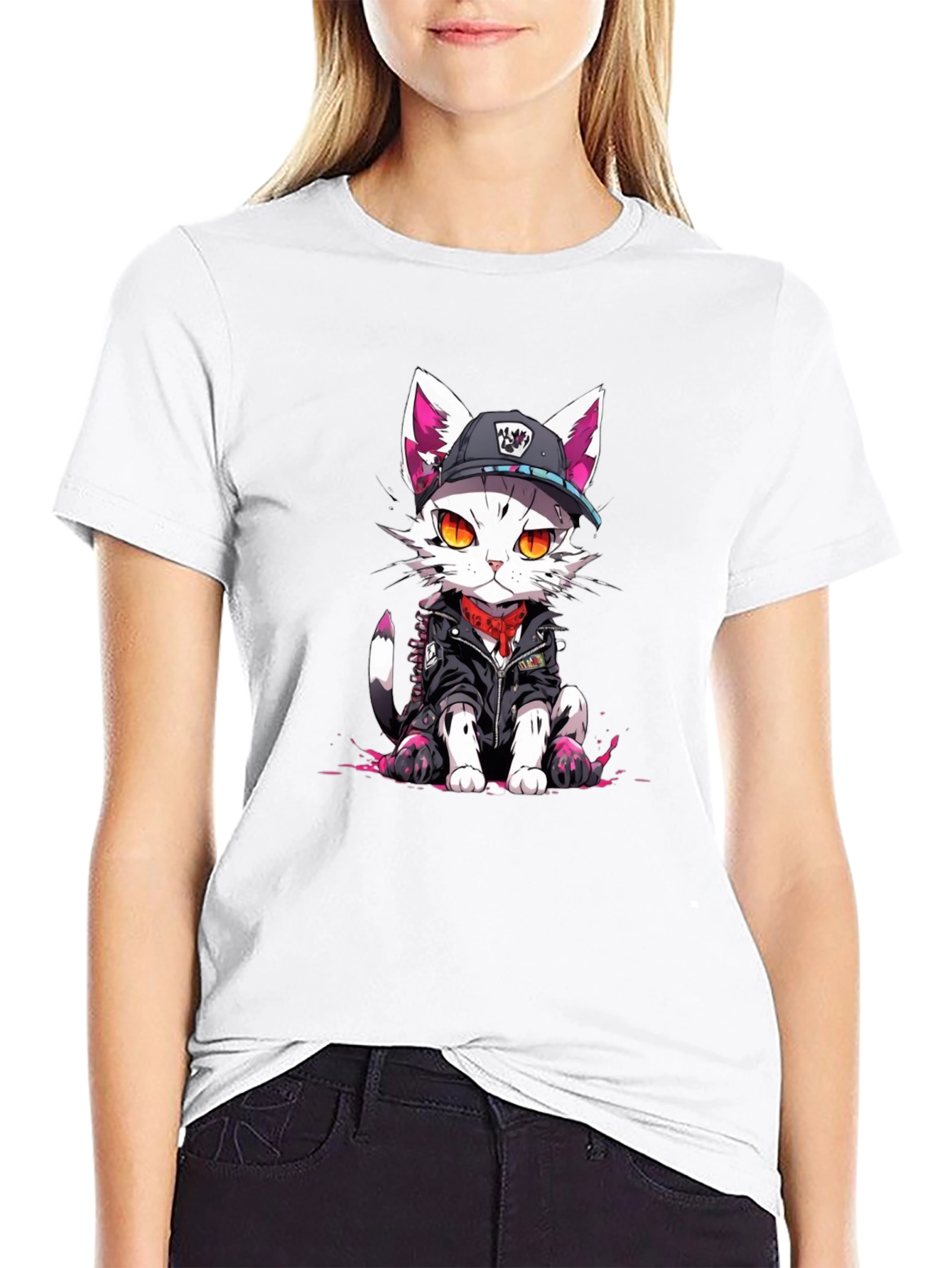 Cool Cat Graphic Tee - Urban Style