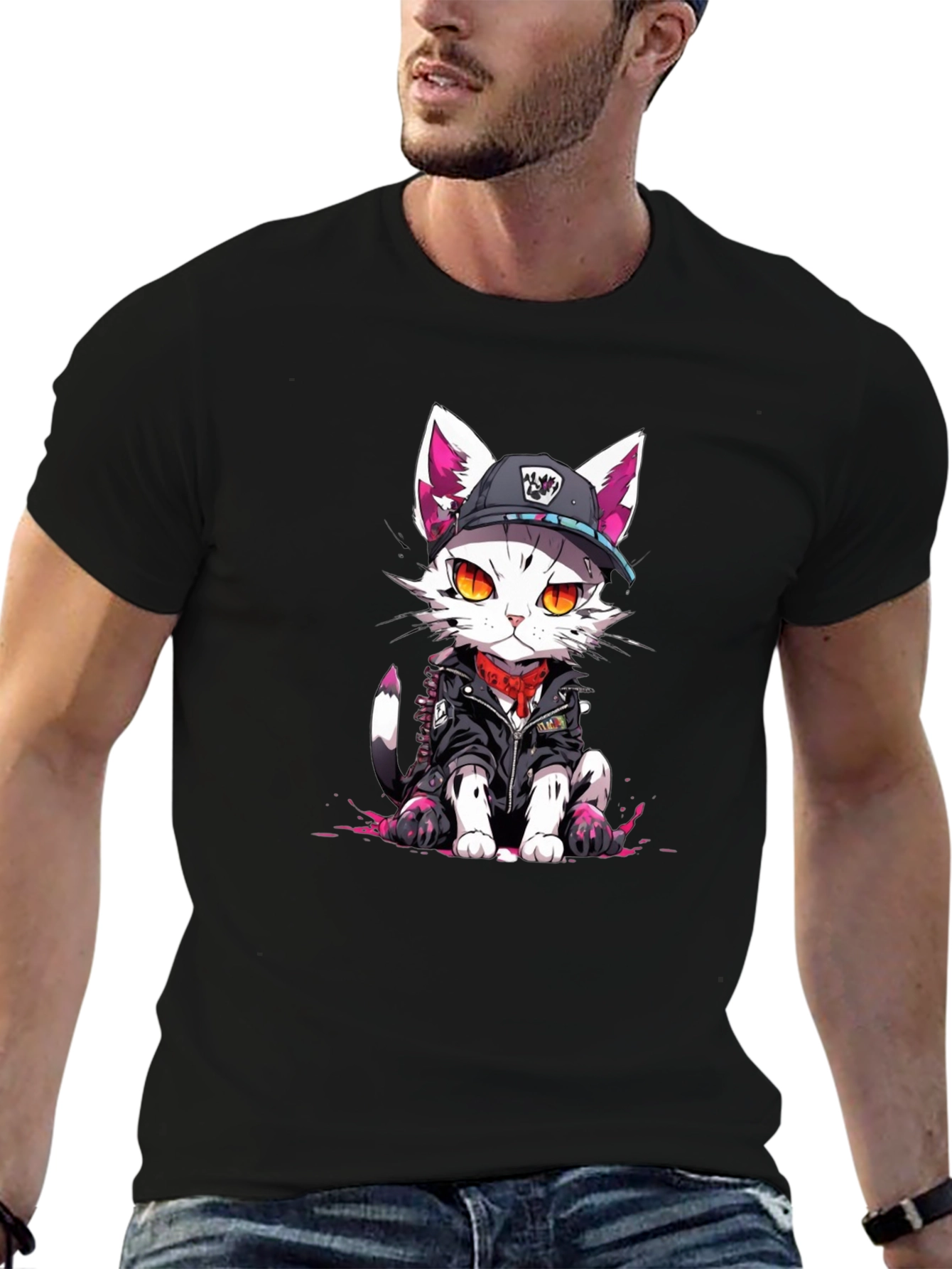 Cool Cat Graphic Tee - Urban Style