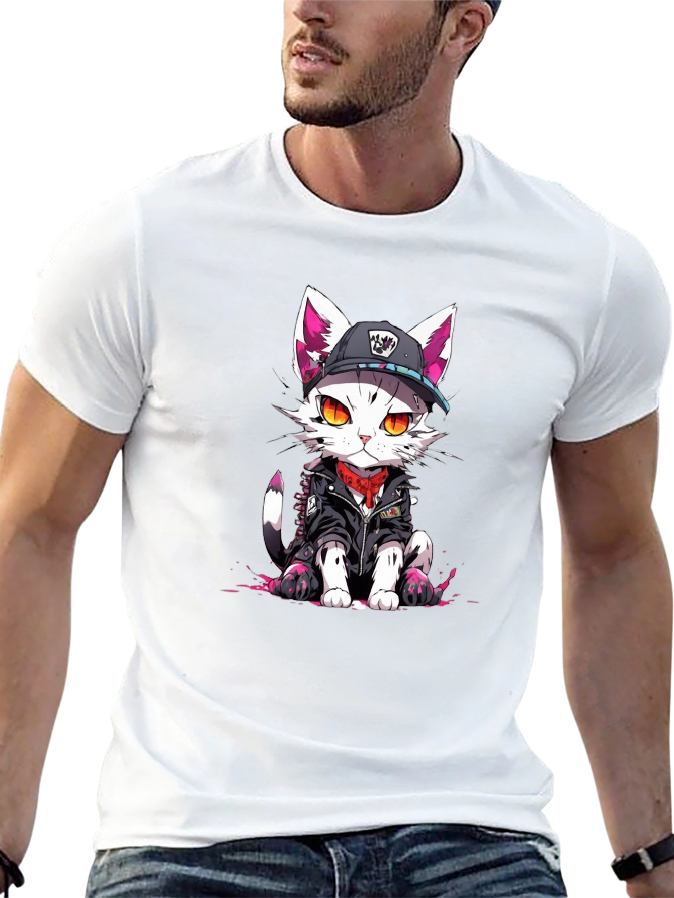 Cool Cat Graphic Tee - Urban Style