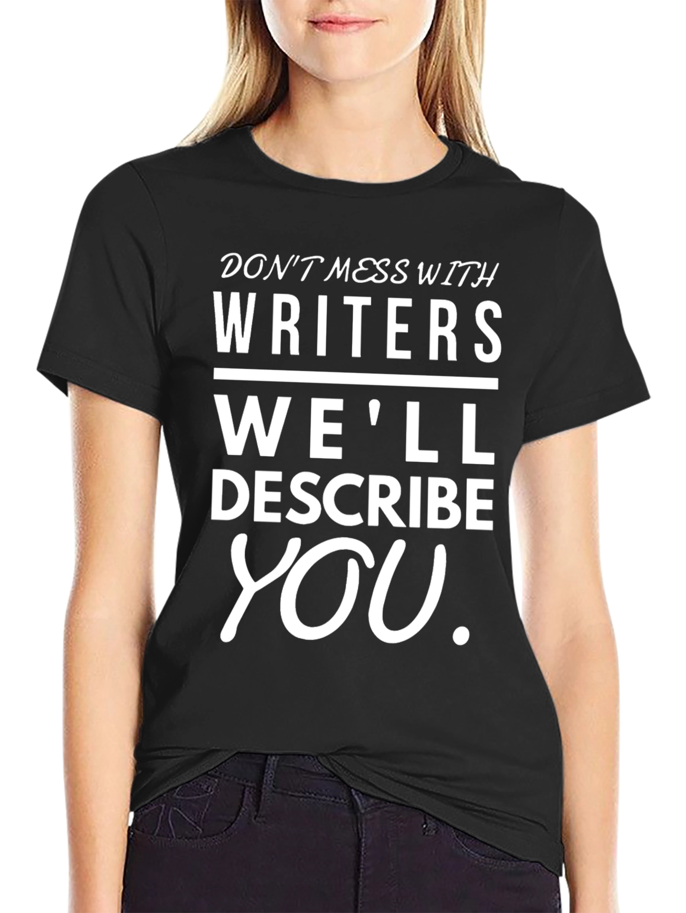 Writers Warning Black T-Shirt
