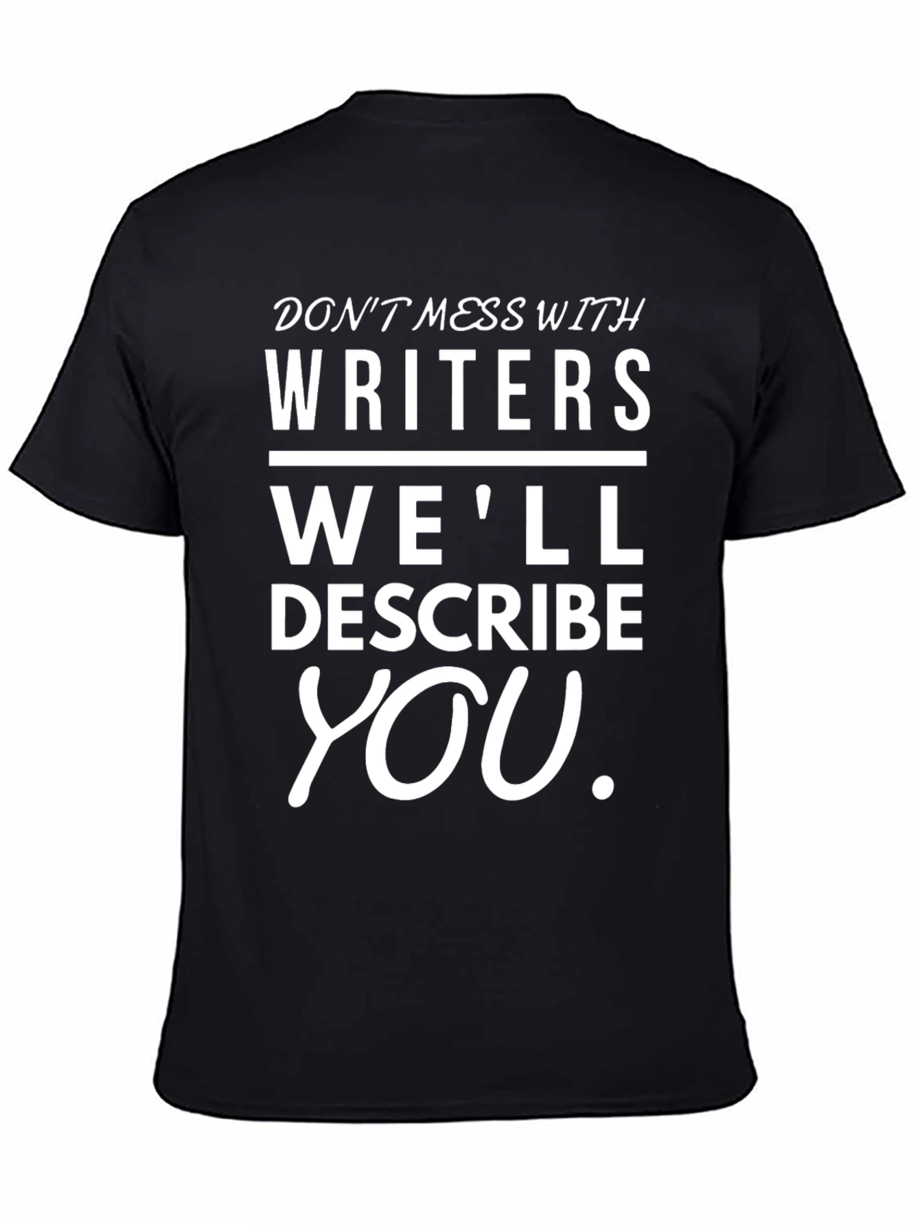 Writers Warning Black T-Shirt