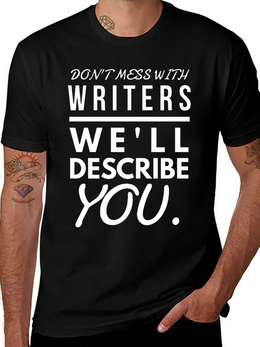 Writers Warning Black T-Shirt