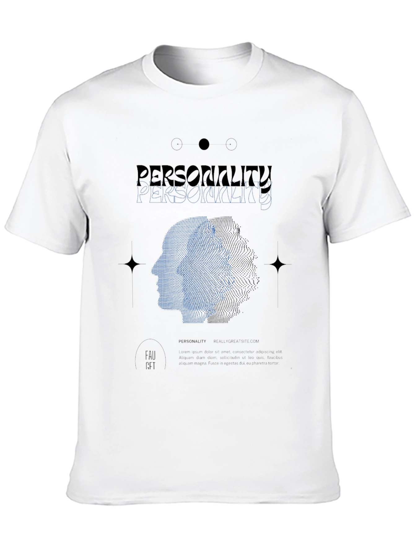 Personality Graphic Print Tee - Modern Style