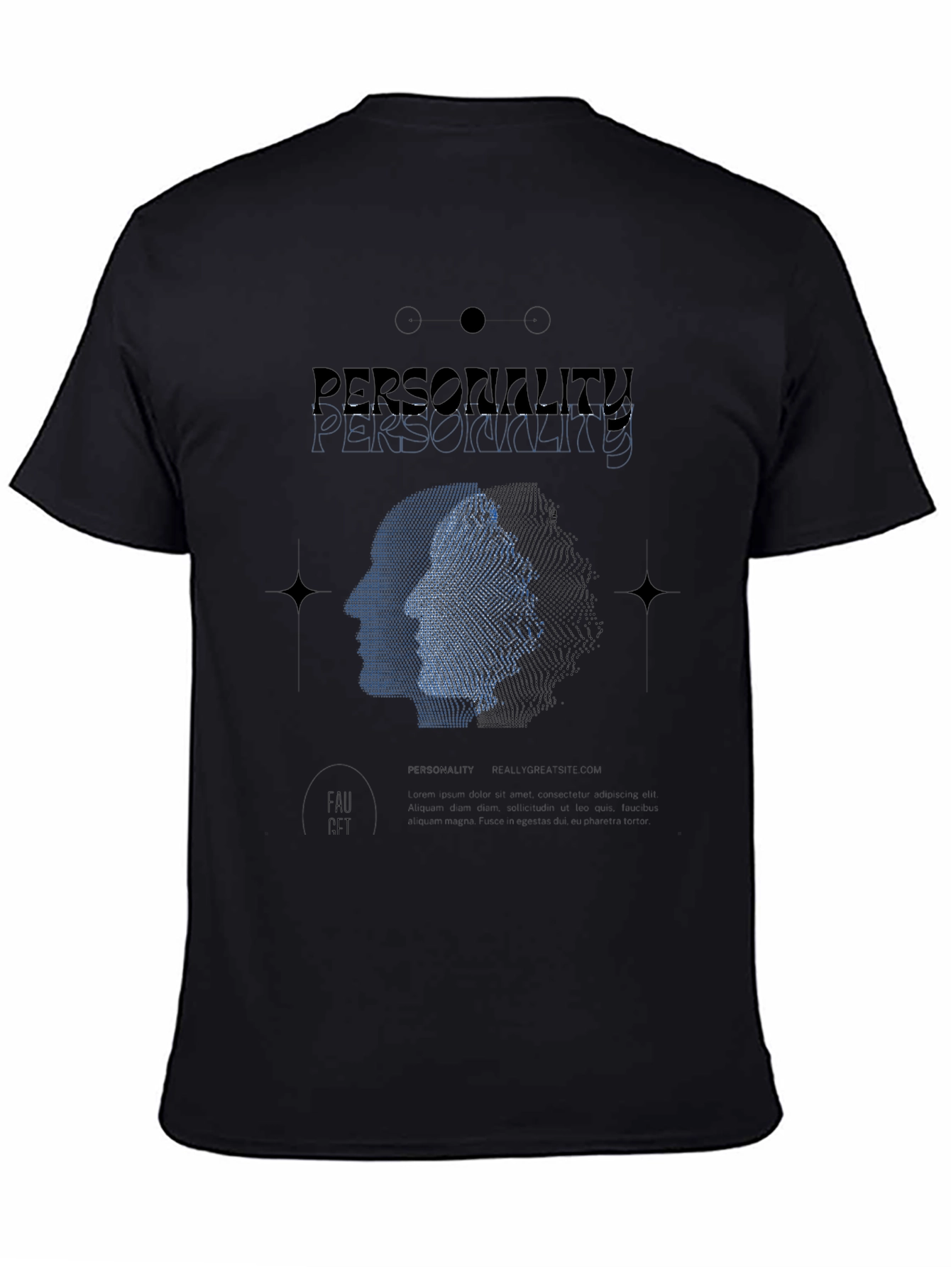 Personality Graphic Print Tee - Modern Style
