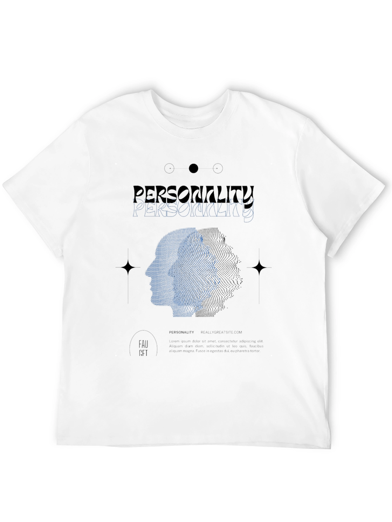 Personality Graphic Print Tee - Modern Style