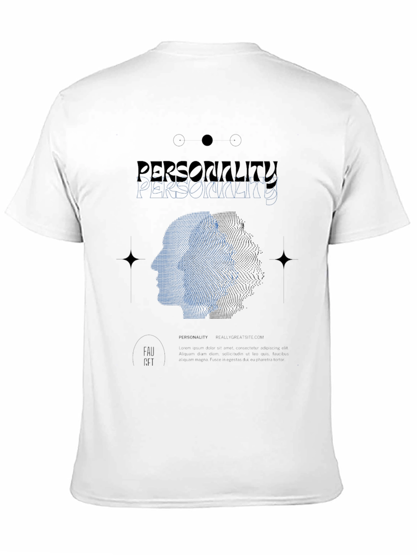 Personality Graphic Print Tee - Modern Style