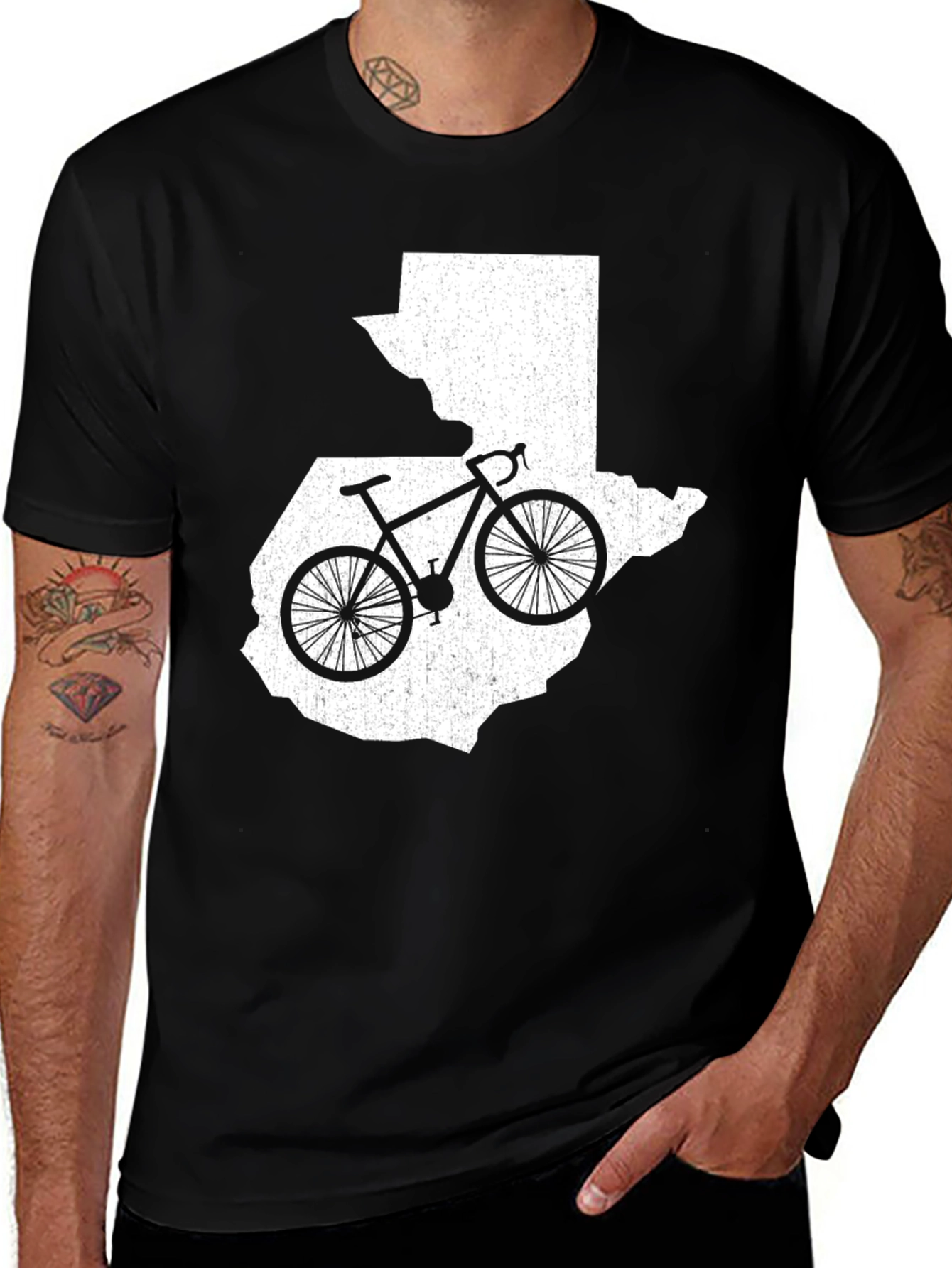 Guatemala Cycling T-Shirt - Black