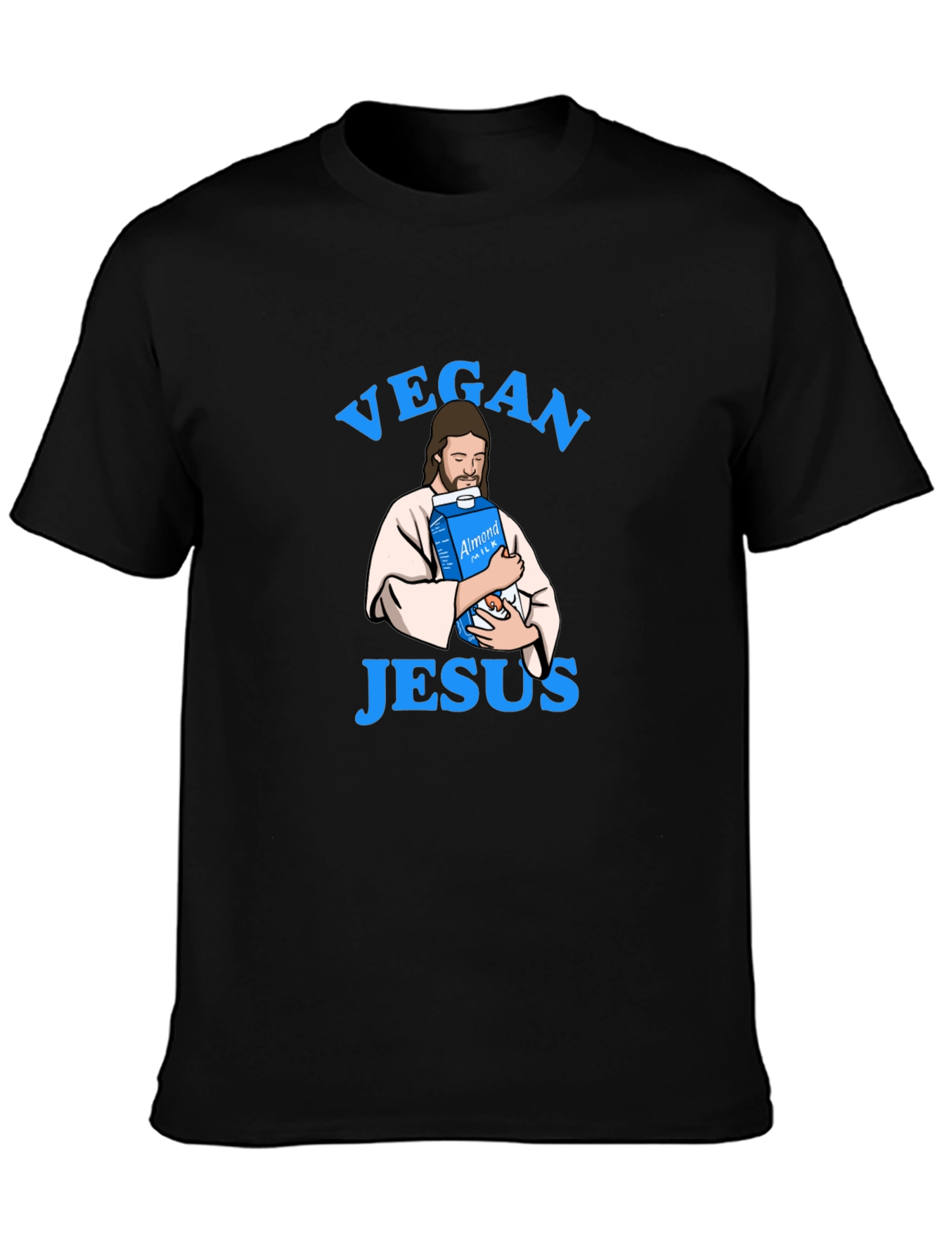 Vegan Jesus T-Shirt - Almond Milk Humor Tee