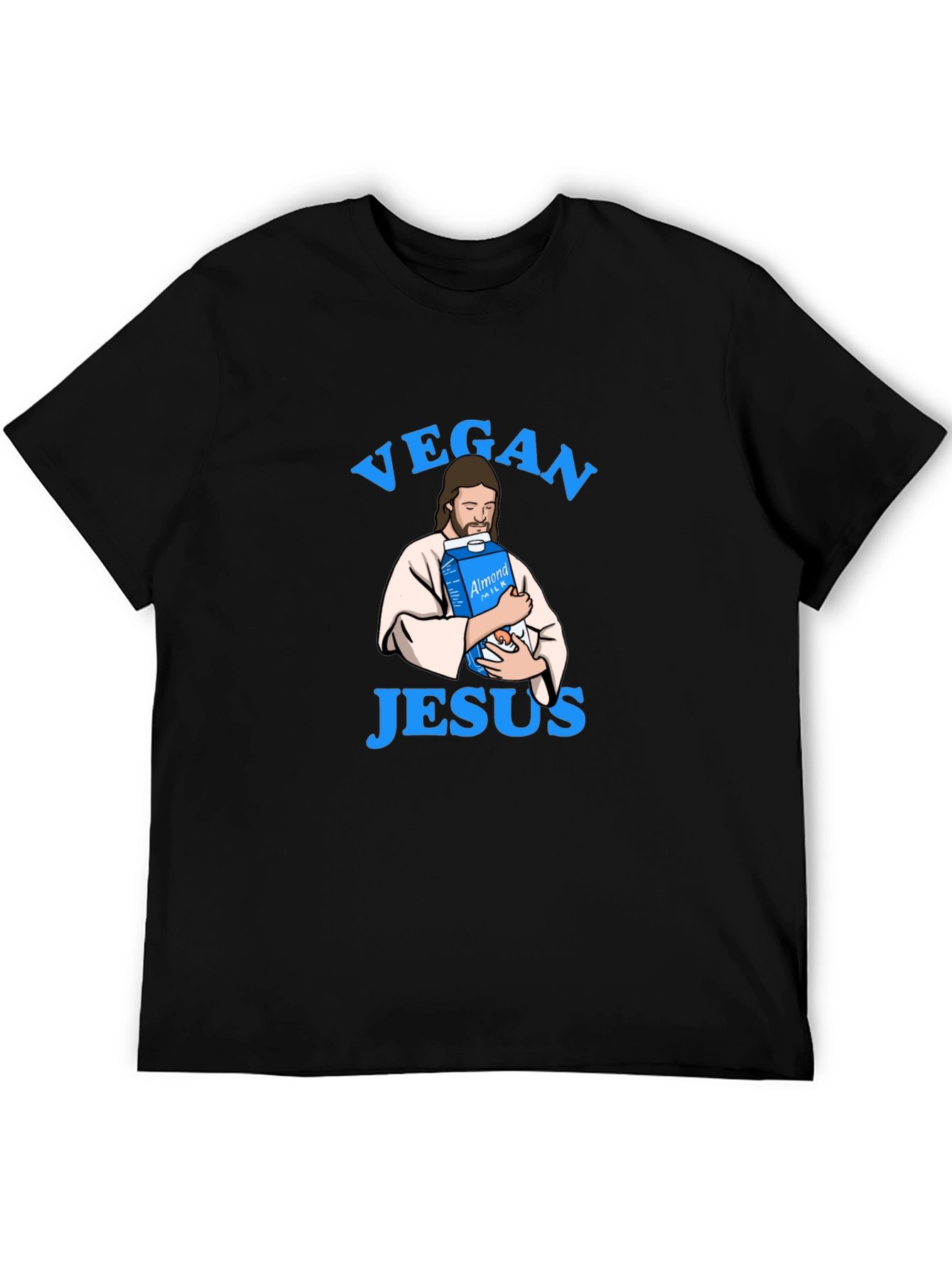 Vegan Jesus T-Shirt - Almond Milk Humor Tee