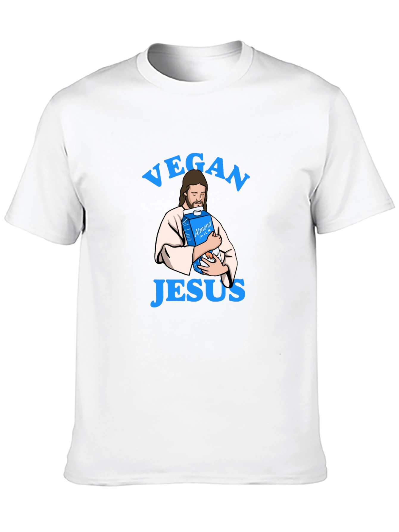 Vegan Jesus T-Shirt - Almond Milk Humor Tee