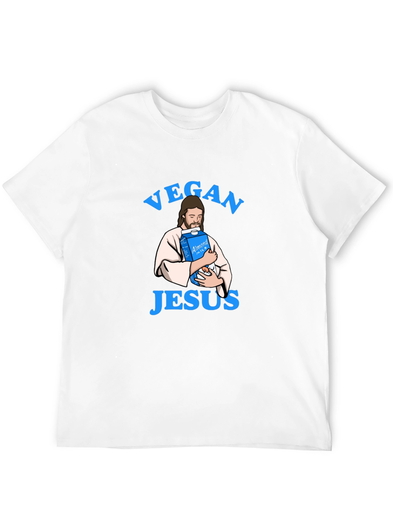 Vegan Jesus T-Shirt - Almond Milk Humor Tee
