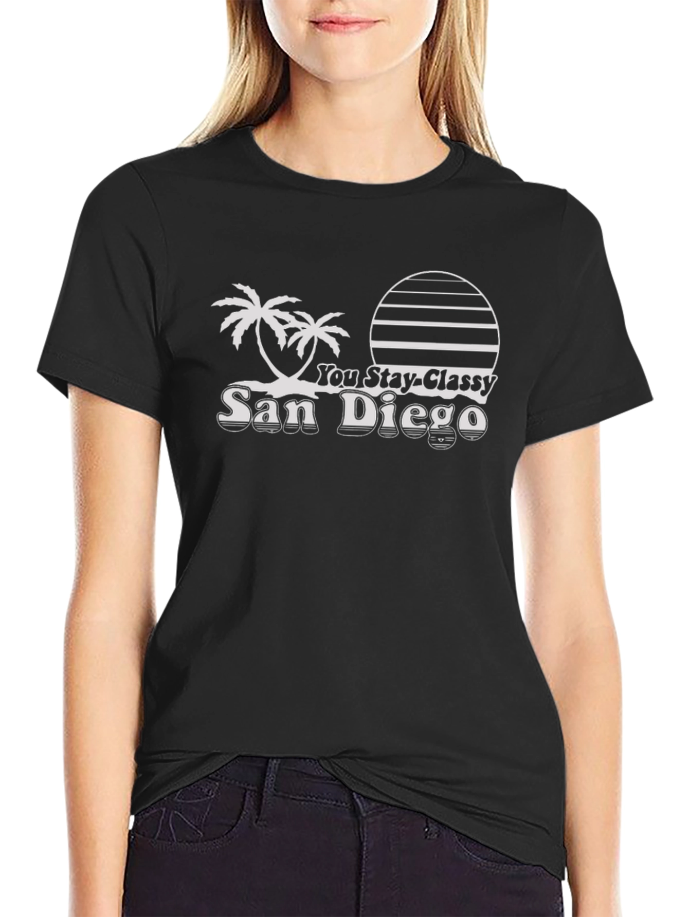 Stay Classy San Diego Black T-Shirt