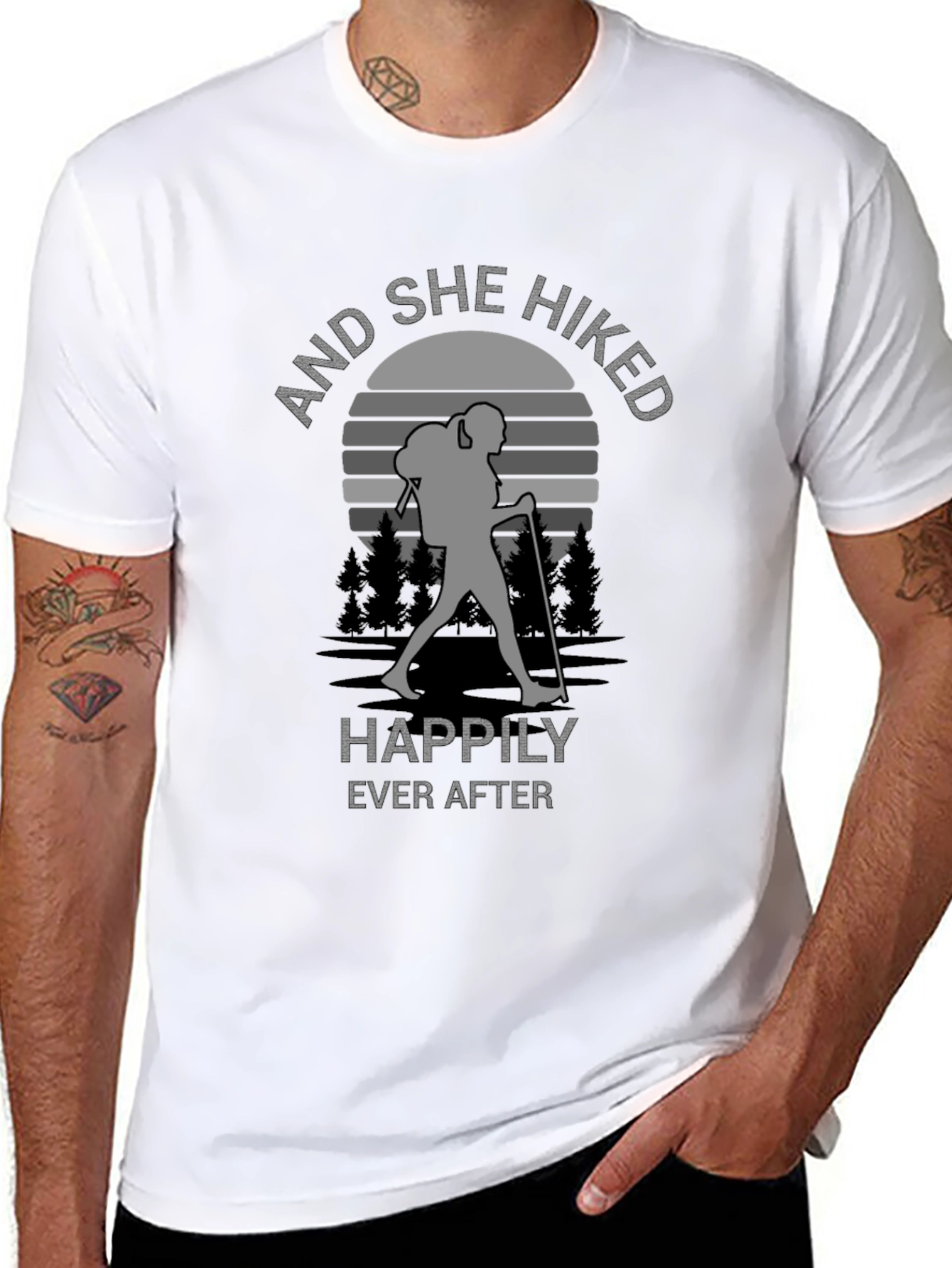 And She Hiked Happily Ever After T-Shirt