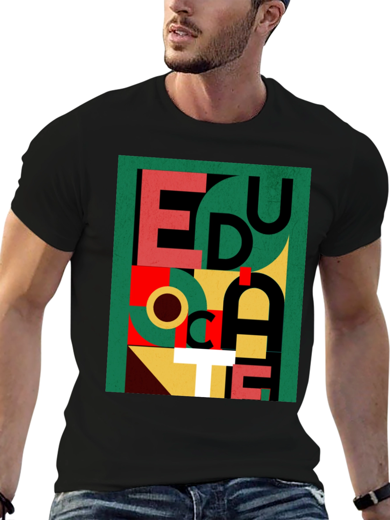 Geometric Educate Graphic Tee