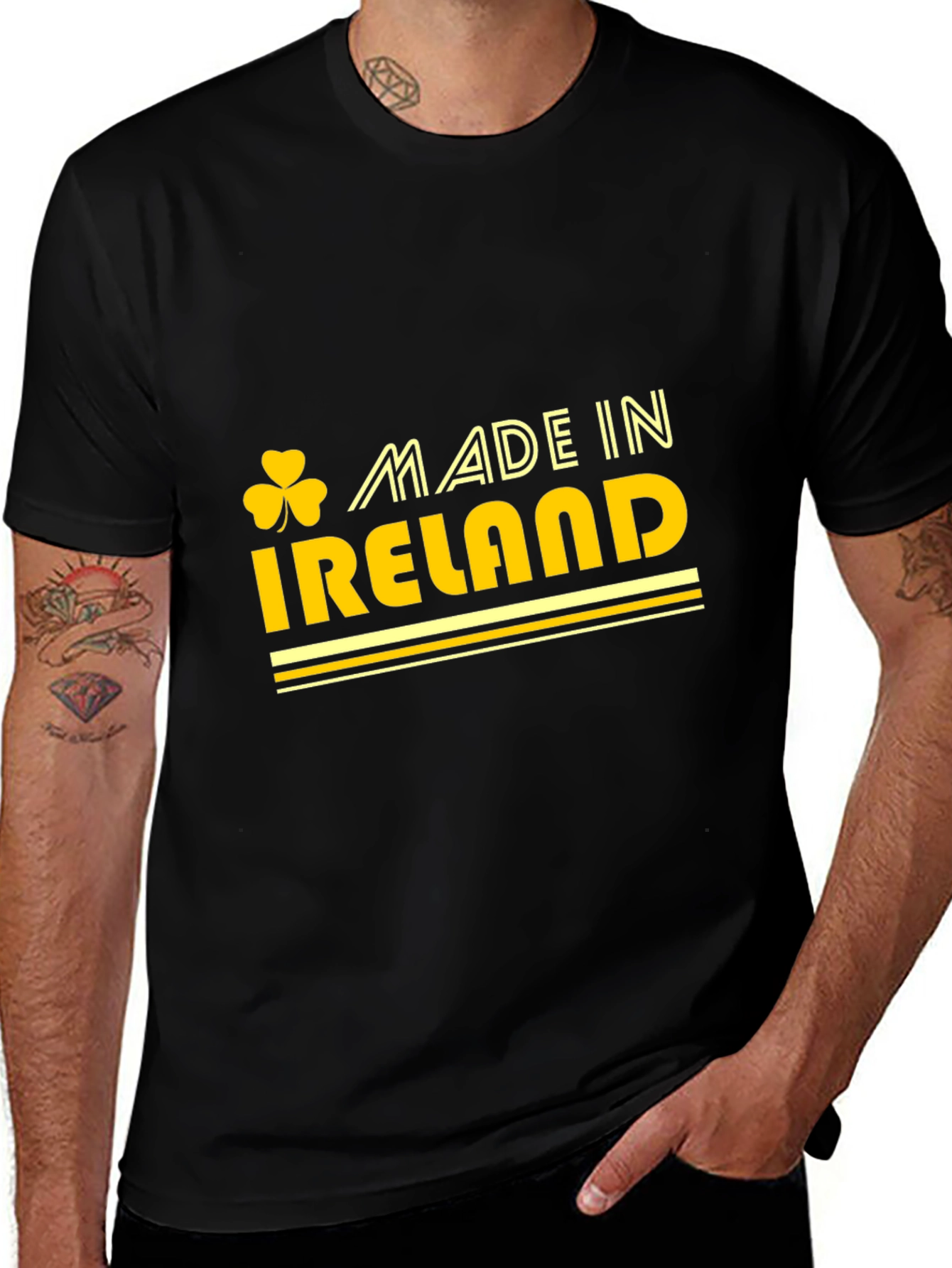 Made in Ireland T-Shirt - Shamrock Graphic Tee