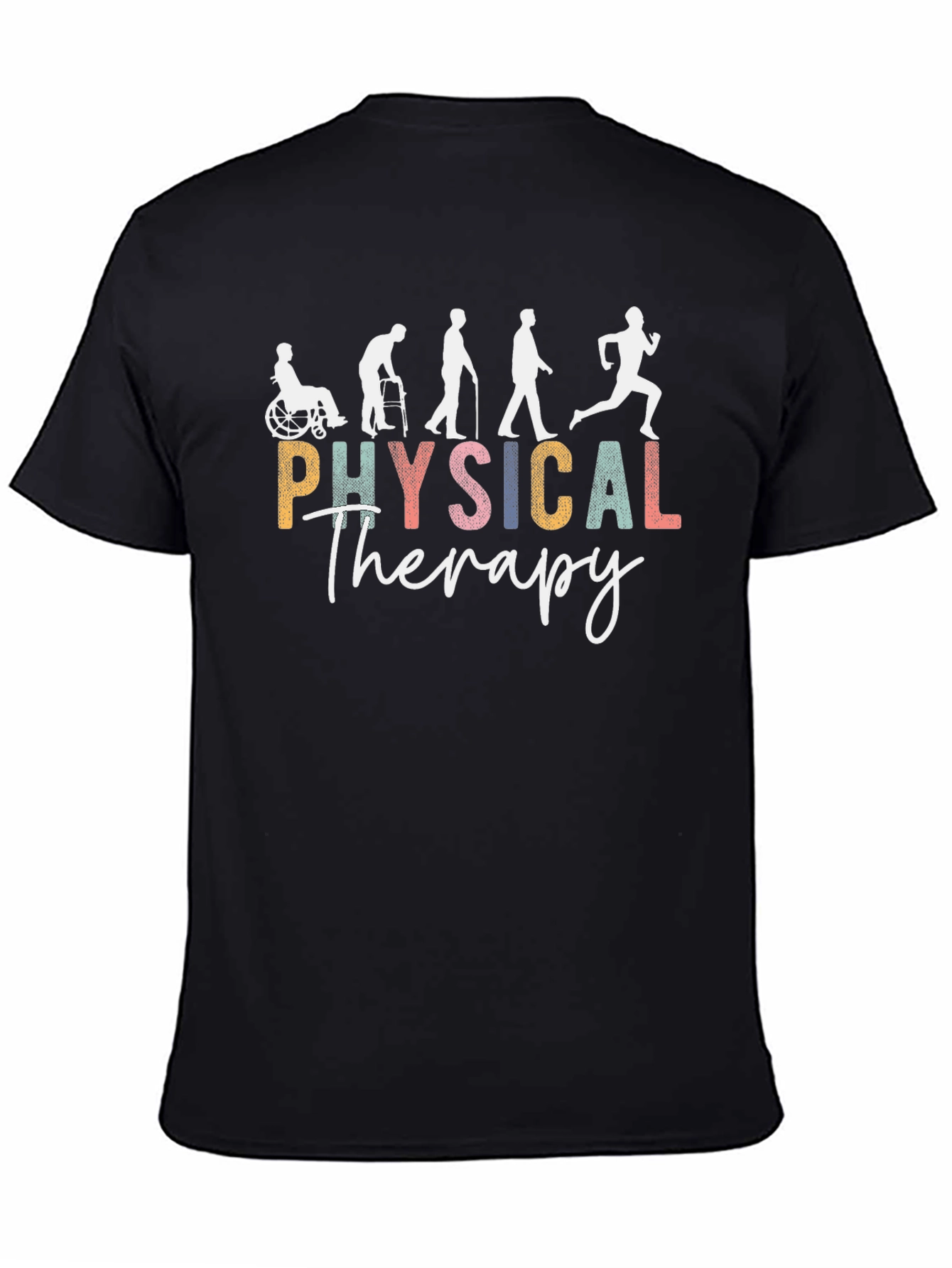 Physical Therapy Evolution Black Graphic T-Shirt