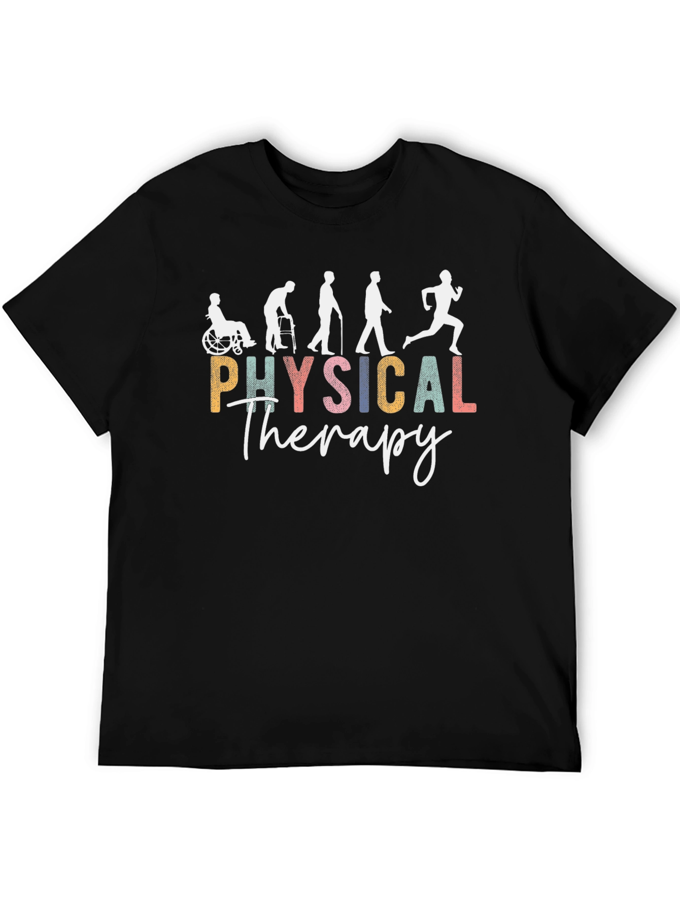 Physical Therapy Evolution Black Graphic T-Shirt
