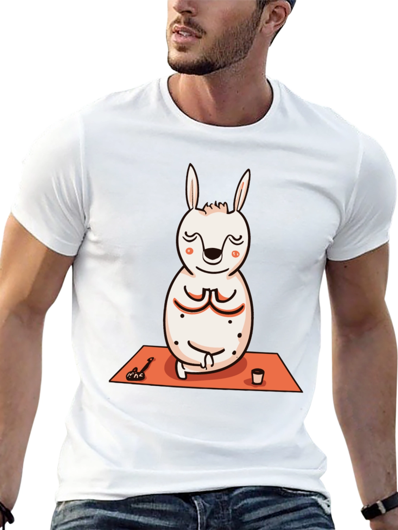 Yoga Bunny T-Shirt - Meditating Rabbit Design